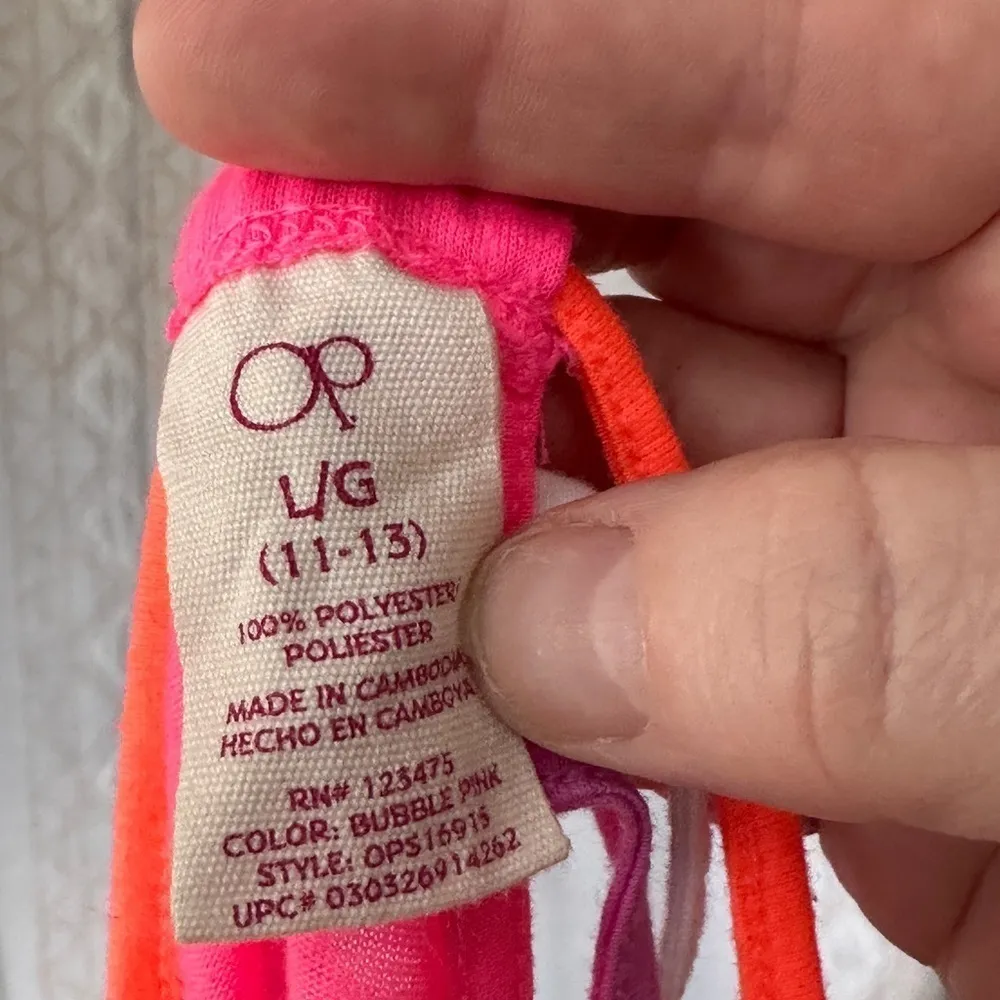 OP Ocean Pacific Bubble Pink Cover-up size Large - Image 3