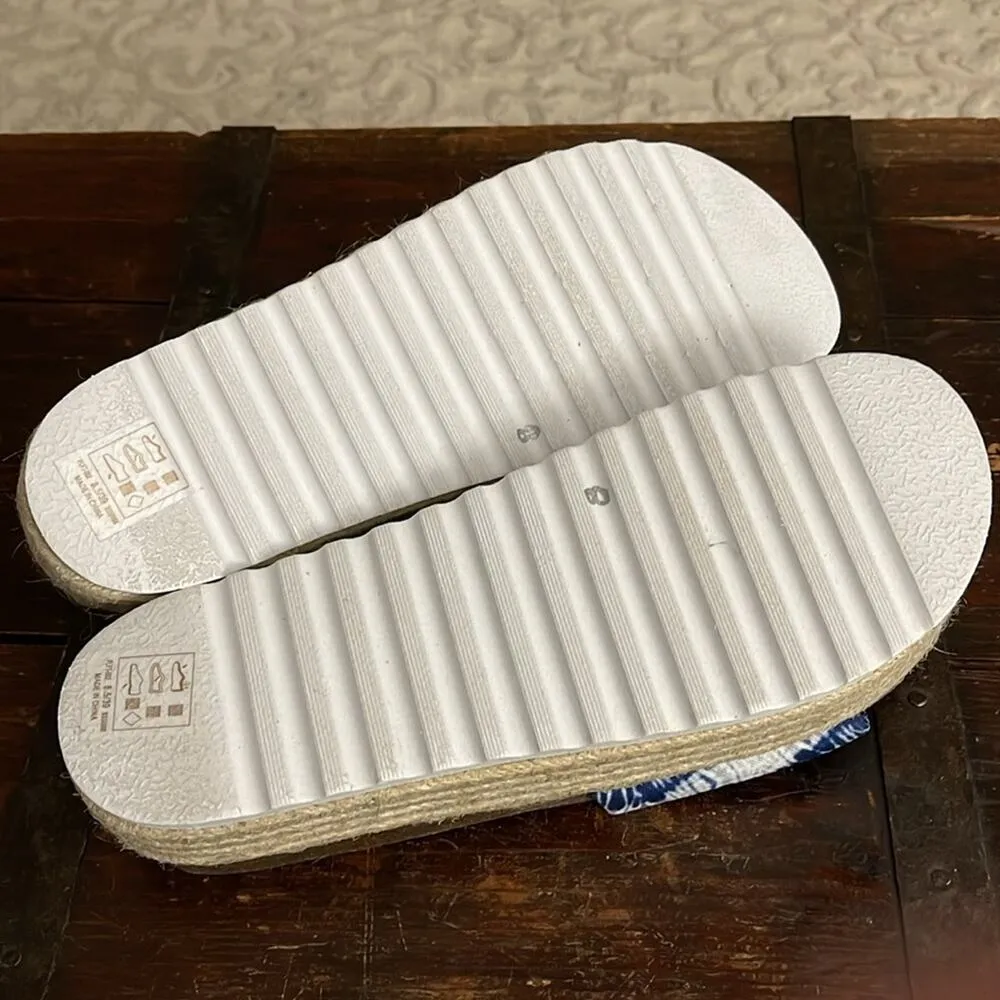 Dirty Laundry  Tie Die Pippa Slide Platform Espadrilles Size 8.5 - NWOT - Image 7