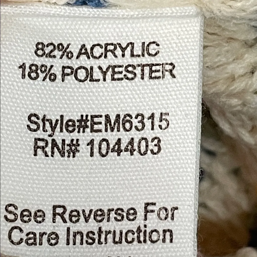 Blu Pepper Cream and Blue Knit Sweater - Image 5