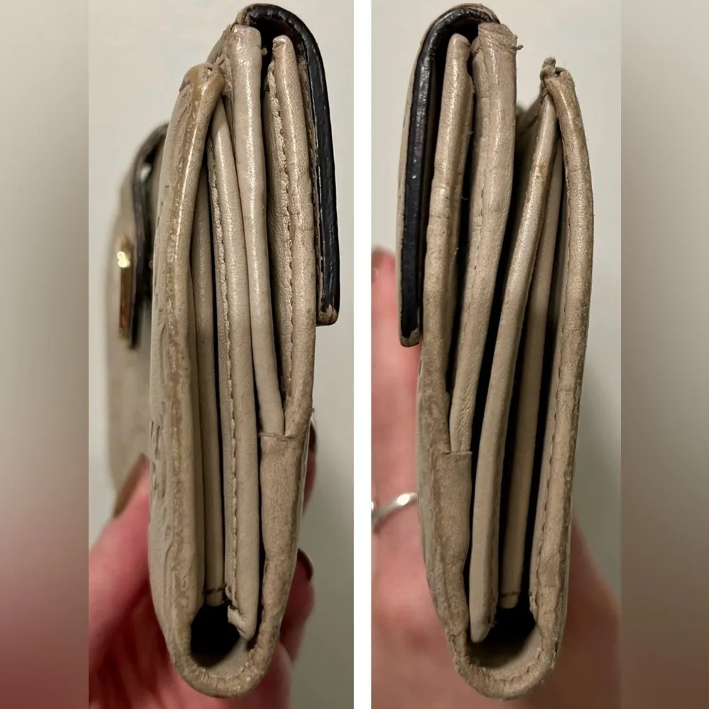 Gucci Guccissima Leather Engraved Heart Continental Wallet | Ivory - Image 4