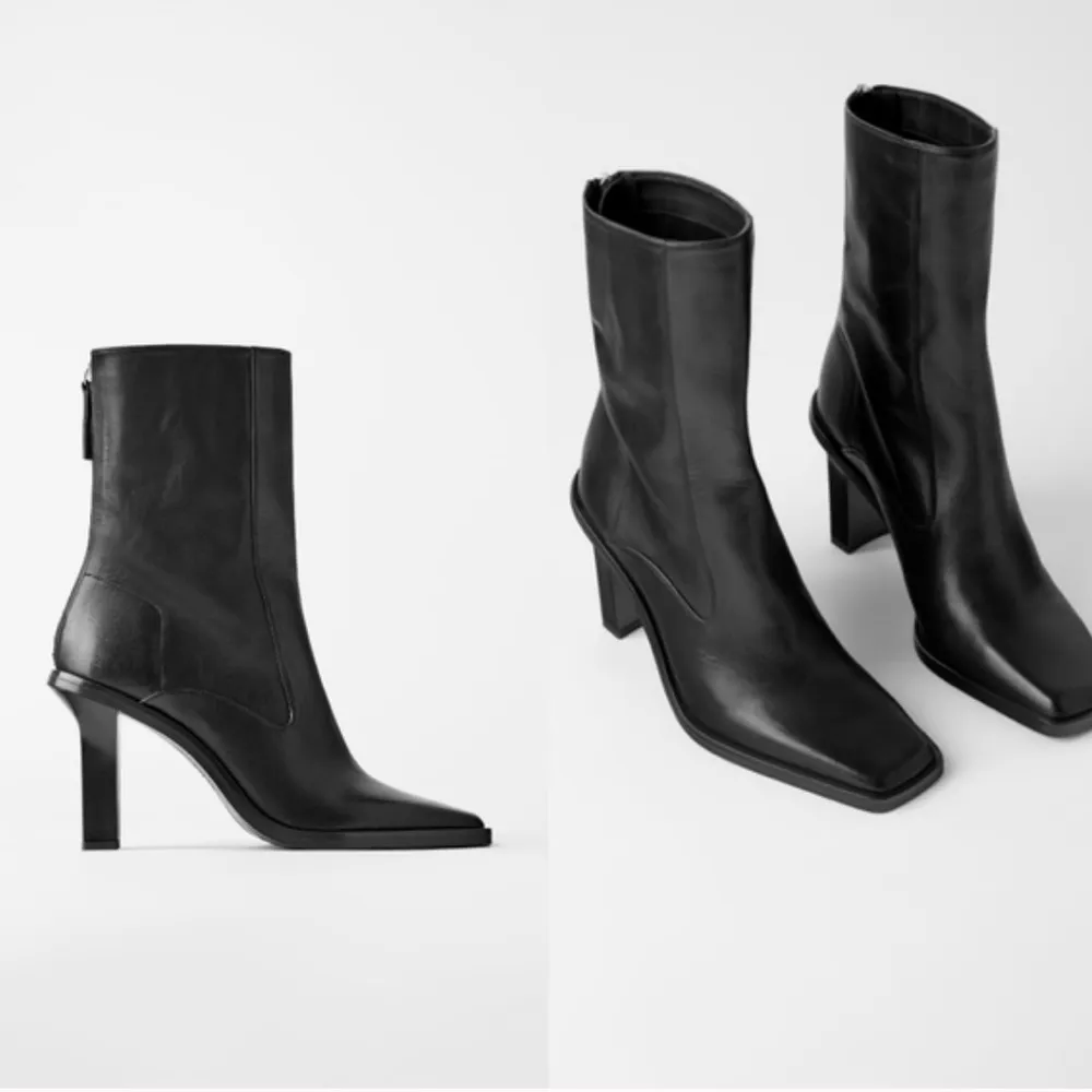 Zara heels square toe ankle boots - Image 14