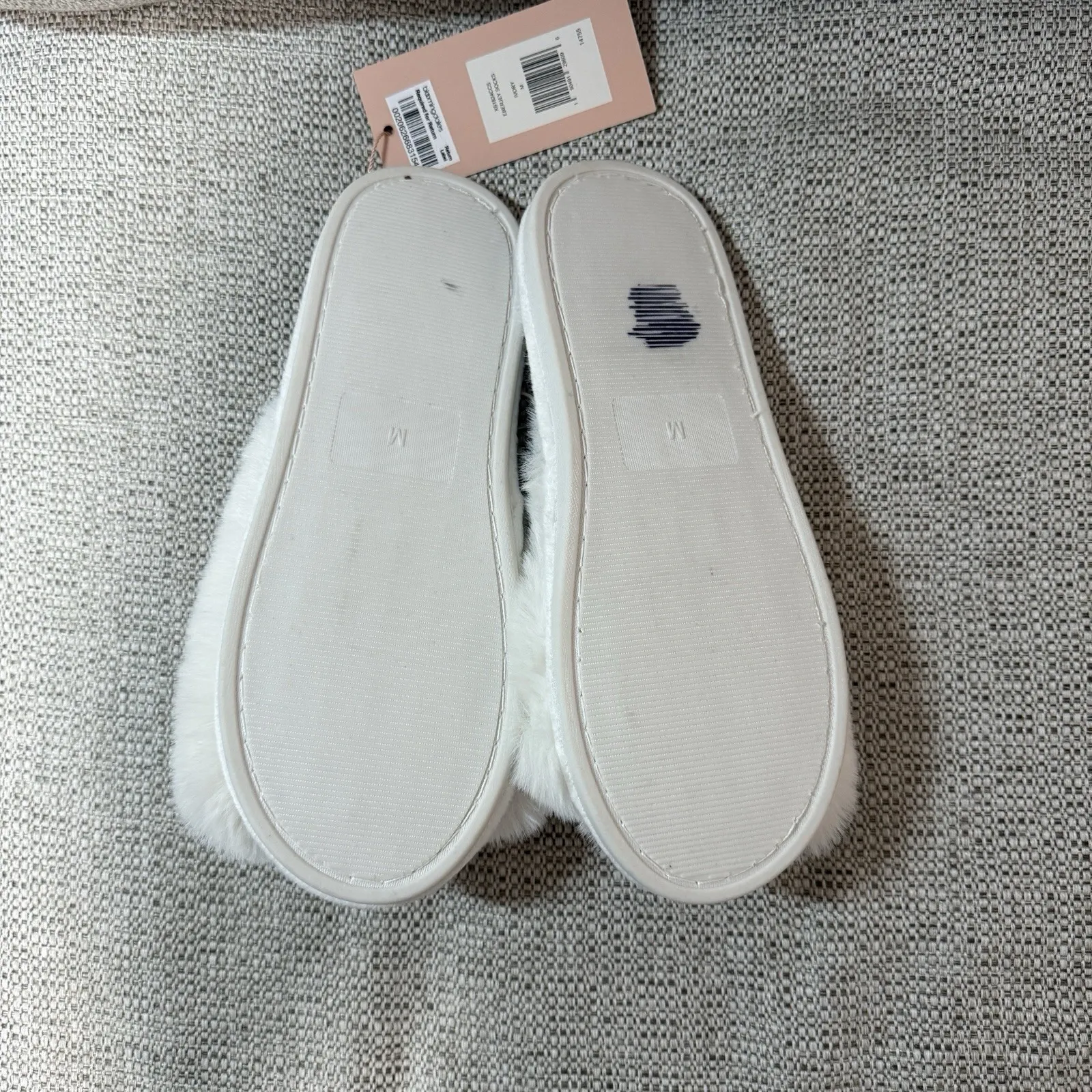 Eberjey NWT The Plush Slipper in Ivory White Size Medium - Image 3