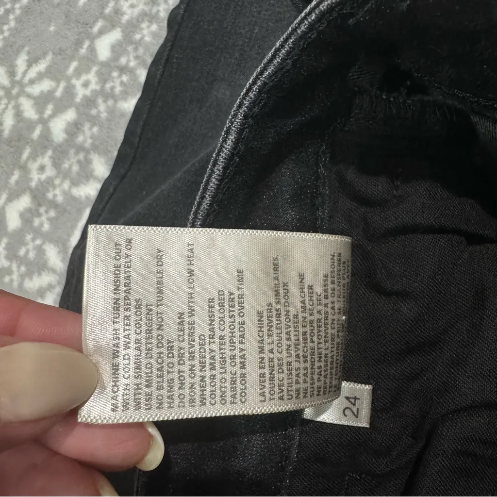 NWOT L'agence Margot‎ High Rise Skinny In Castle Rock Black Size 24 - Image 4