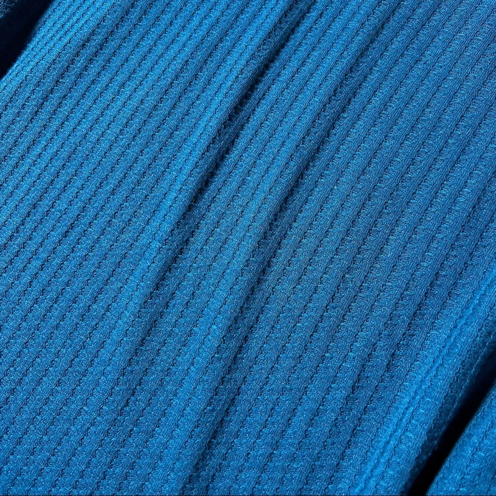 Chaser Teal Waffle Knit Thermal Hoodie - Image 7