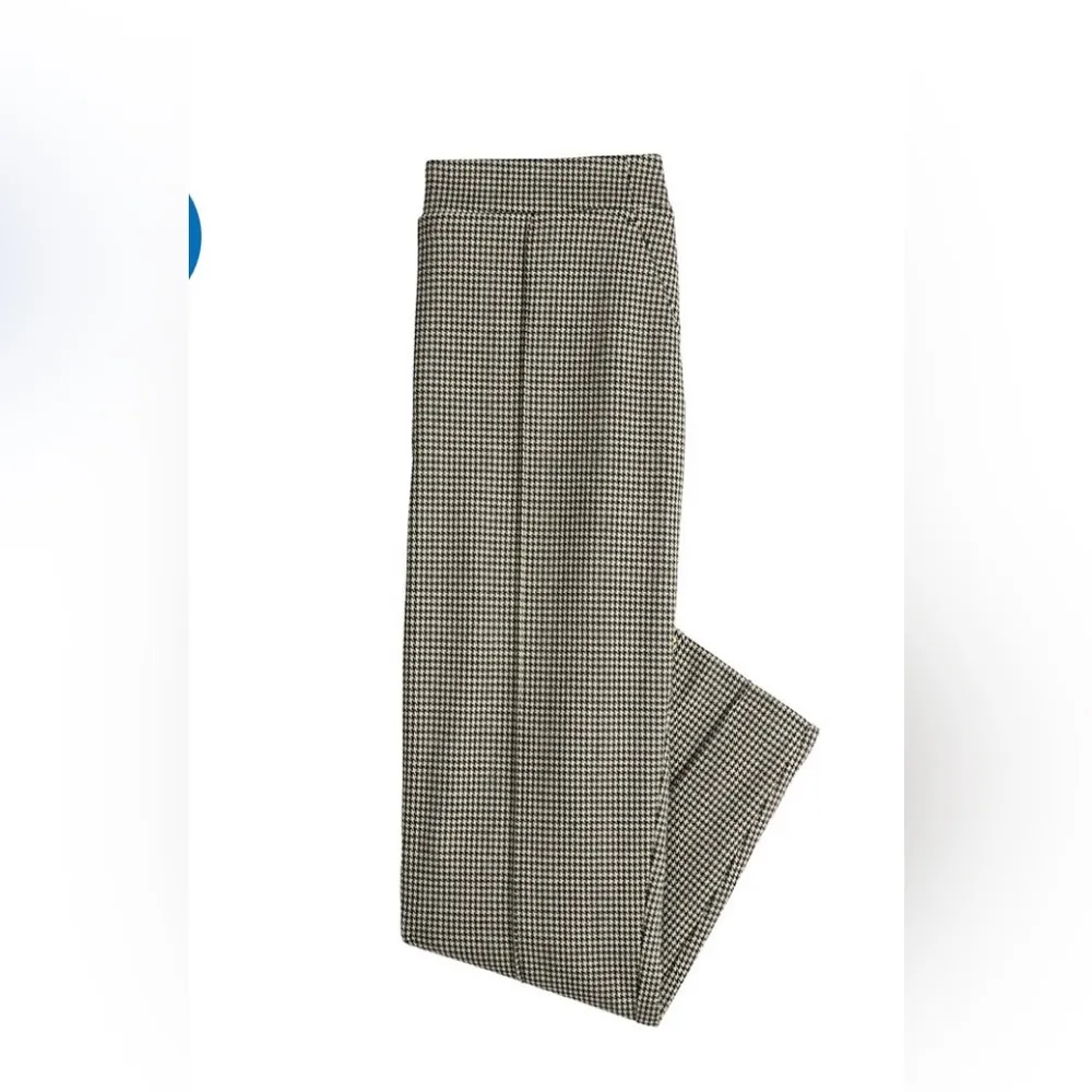 Womens Nine West Relaxed Crop Pull-On Pants XXL Camel Black Houndstooth New - Image 3