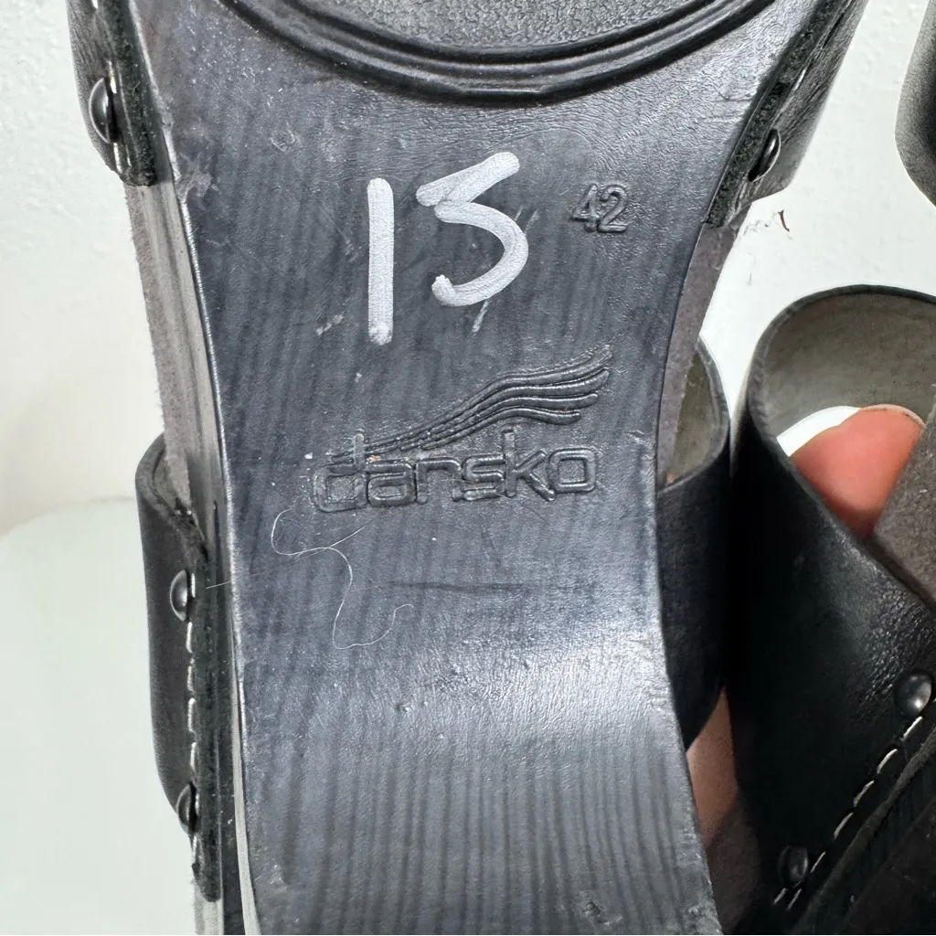 Dansko‎ Thea Black Cut Out Heel Clog Sandals Size 42 - Image 7