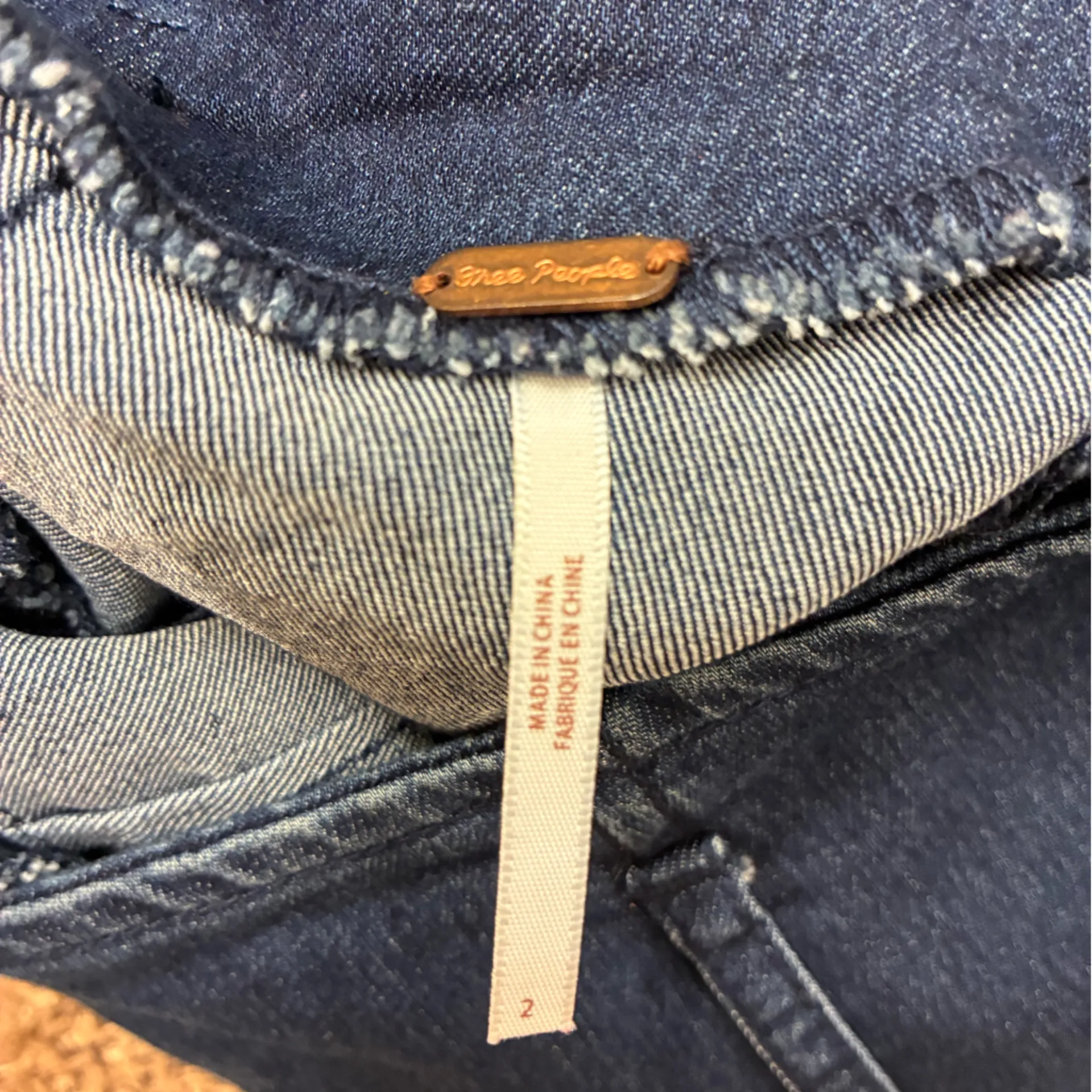 Free People Denim Mini Skirt Womens Size 2 Boho Y2K Western Festival Indie - Image 7