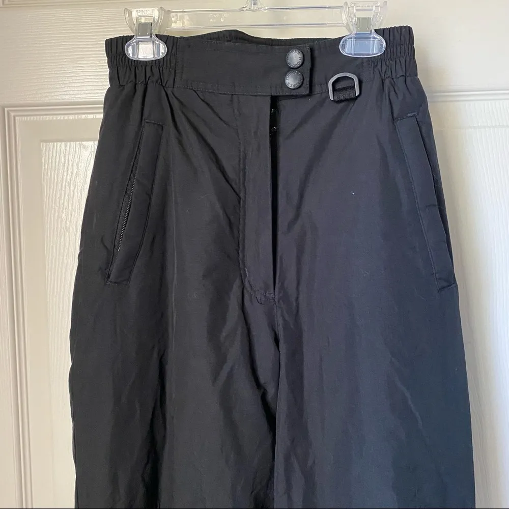 Marker black snow/ski pants sz 8 polyester with nylon lining - Image 2