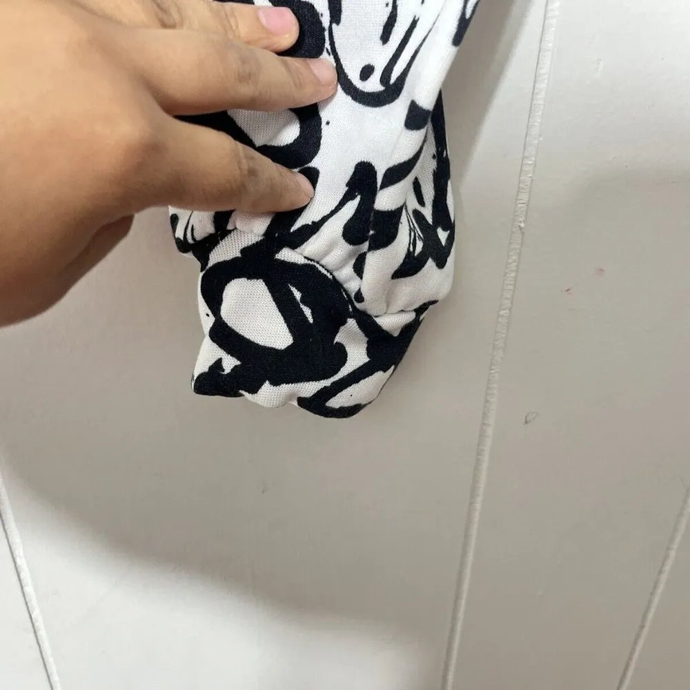 No Comment Hoodie Lightweight Cropped White/Black Size L EUC White Size L - Image 8