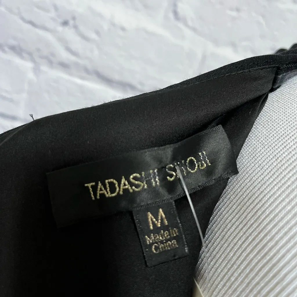 Tadashi Shoji Nordstrom black art deco cocktail Dress M Nordstrom - Image 4