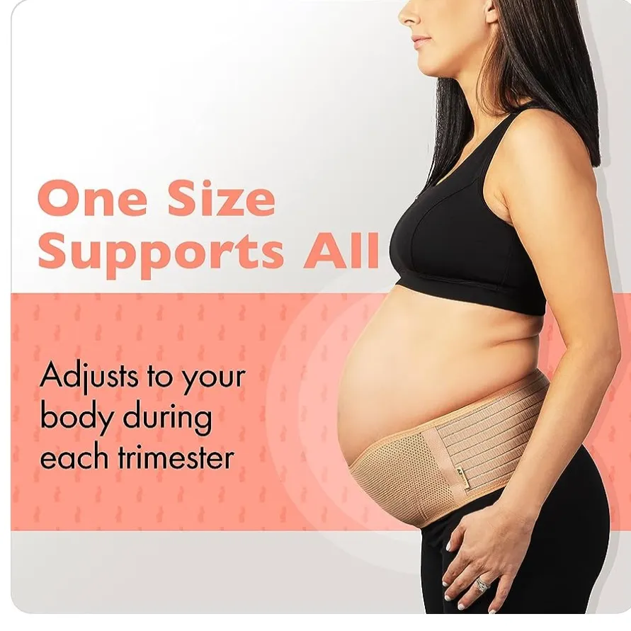 AZMED MATERNITY BELT Tan - Image 6