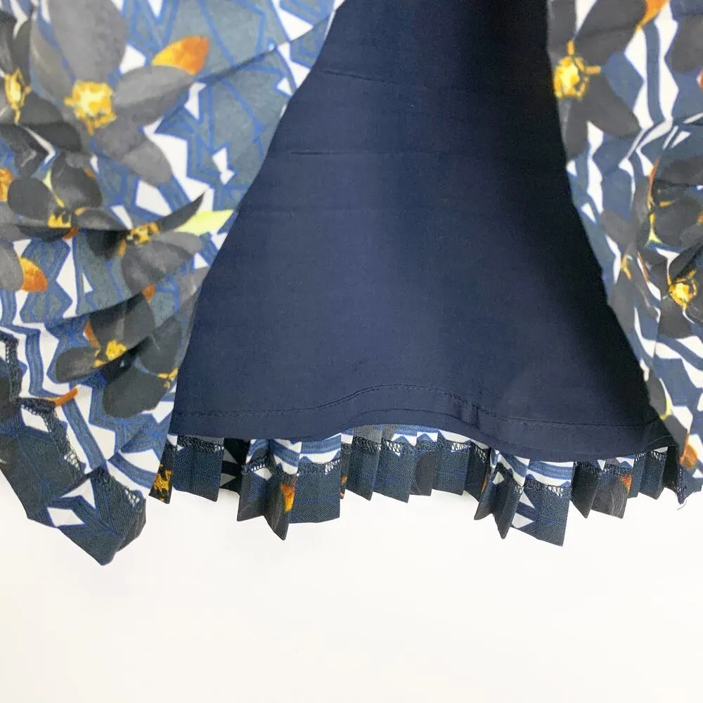 NWOT J. Crew Pleated Geometric Print Lattice Mini Skirt 4 - Image 5