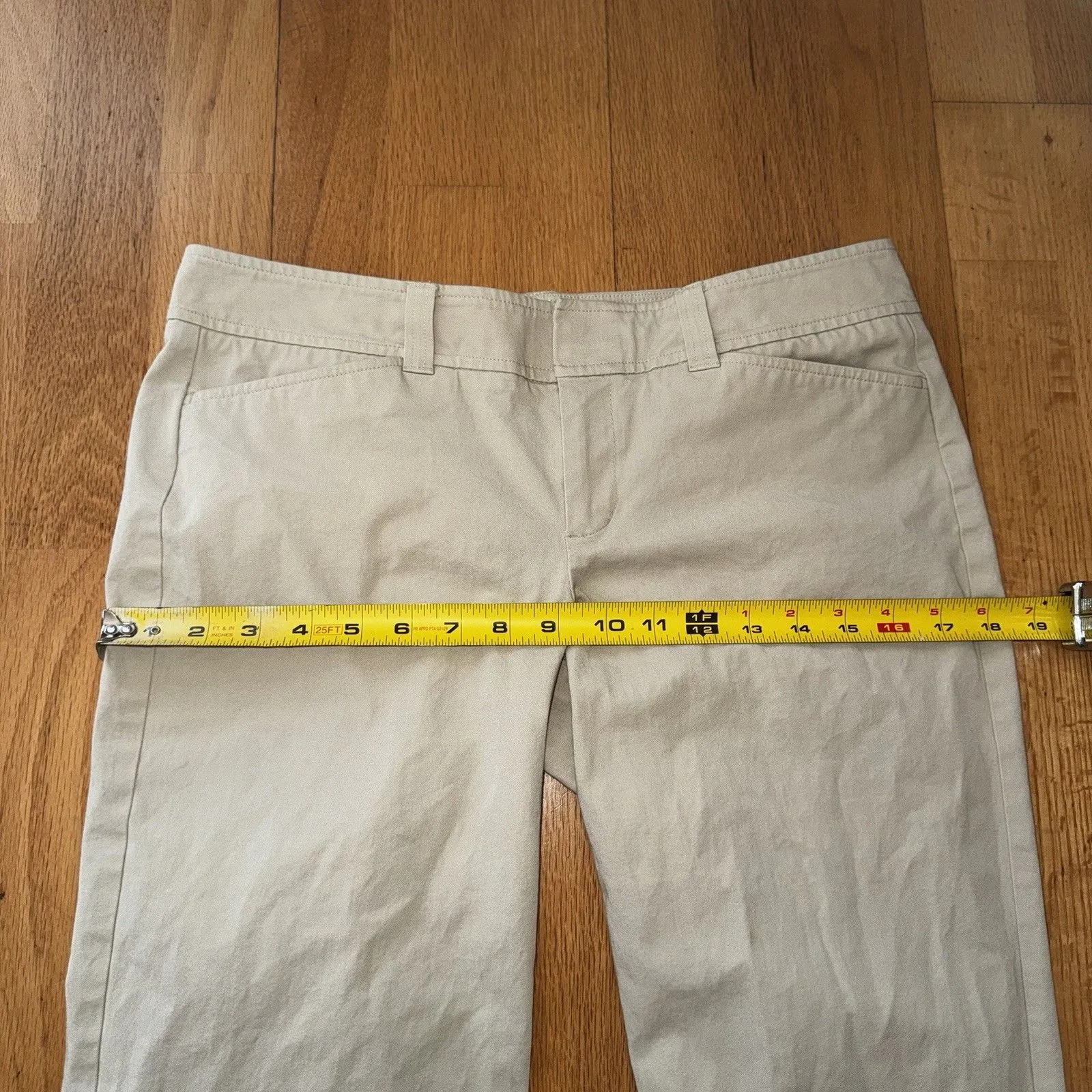 VTG Lilly Pulitzer Palm Beach Fit Pants Beige 6 GUC Resort Preppy Yatch Vacation - Image 9