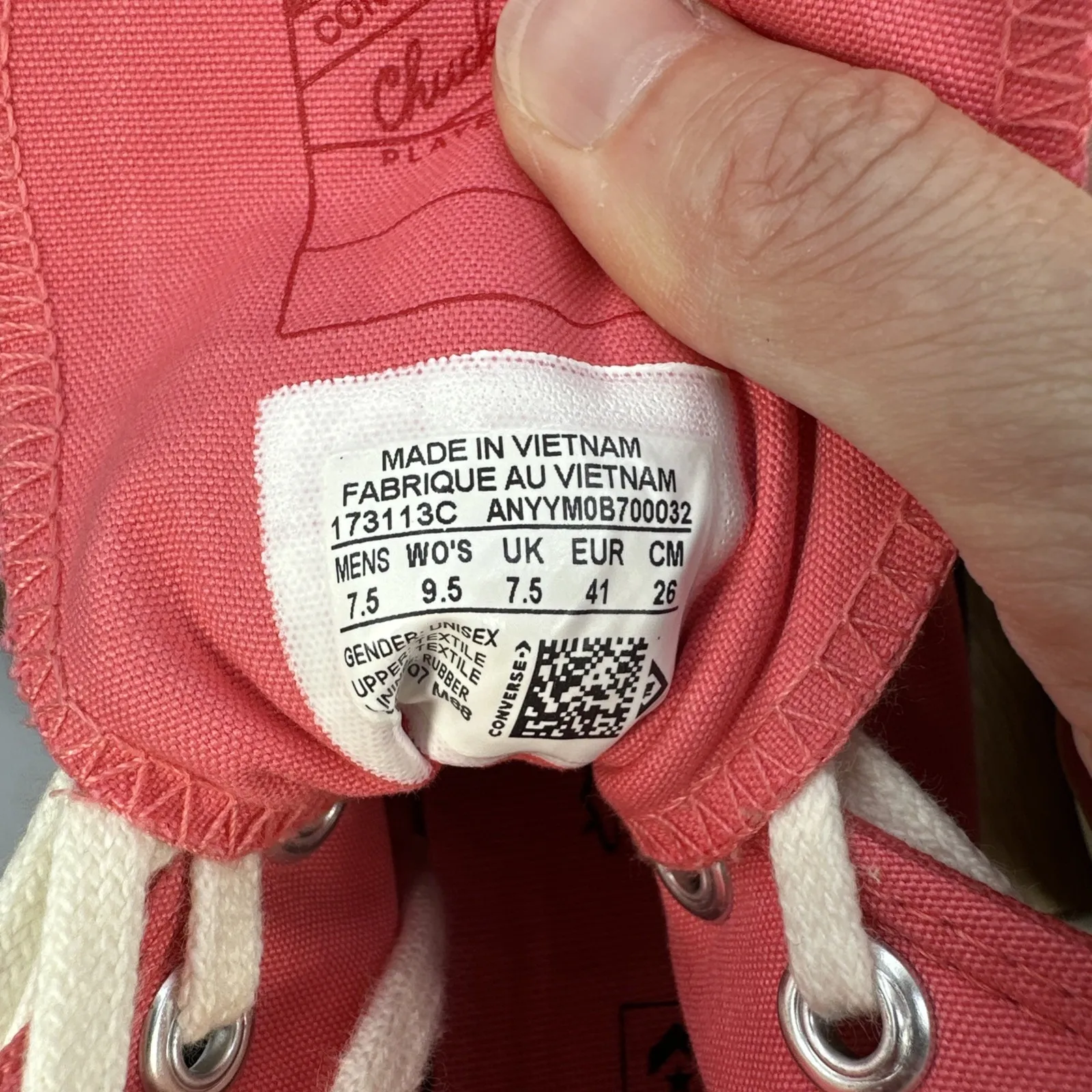 NWOT Converse Chuck 70 High Top Shoes Dia‎ De Los Muertos Pink 173113C Women 9.5 - Image 9