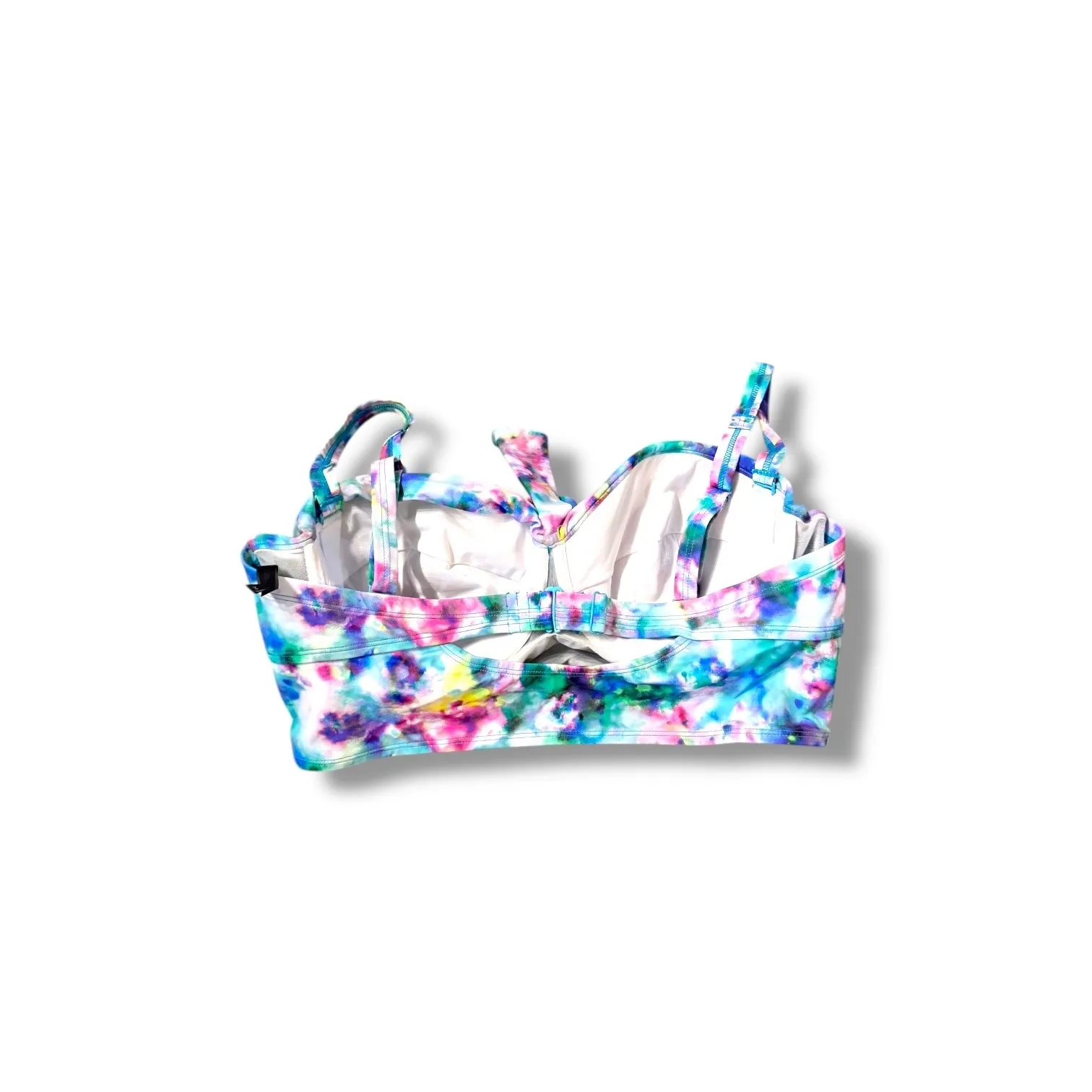 Torrid Watercolor Bikini Top Women's Size 2 Underwire Twist Front Swimwear - Image 2