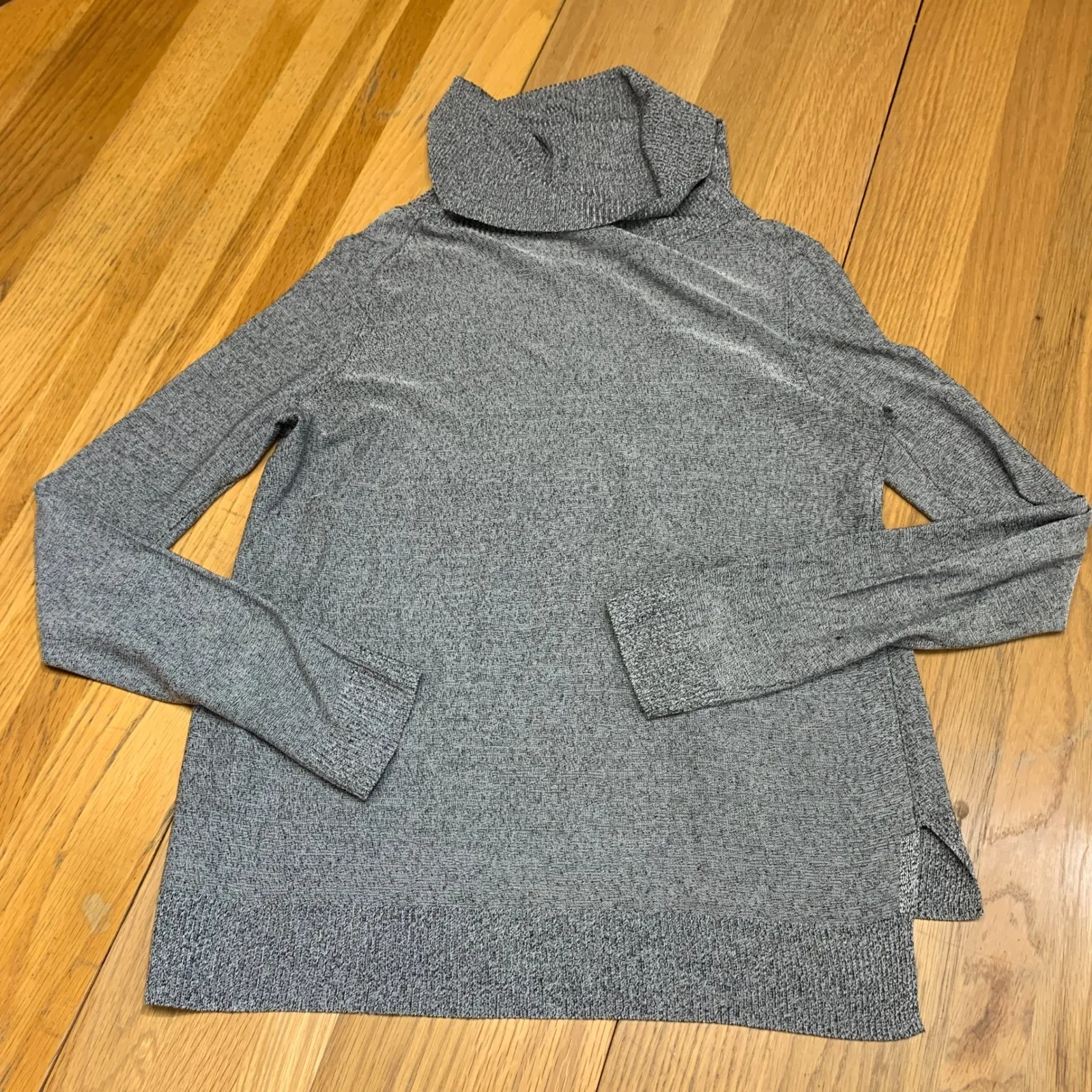 The Limited Womens Grey Marl Turtleneck Sweater Knit Top Size XS Layering Light - Image 6