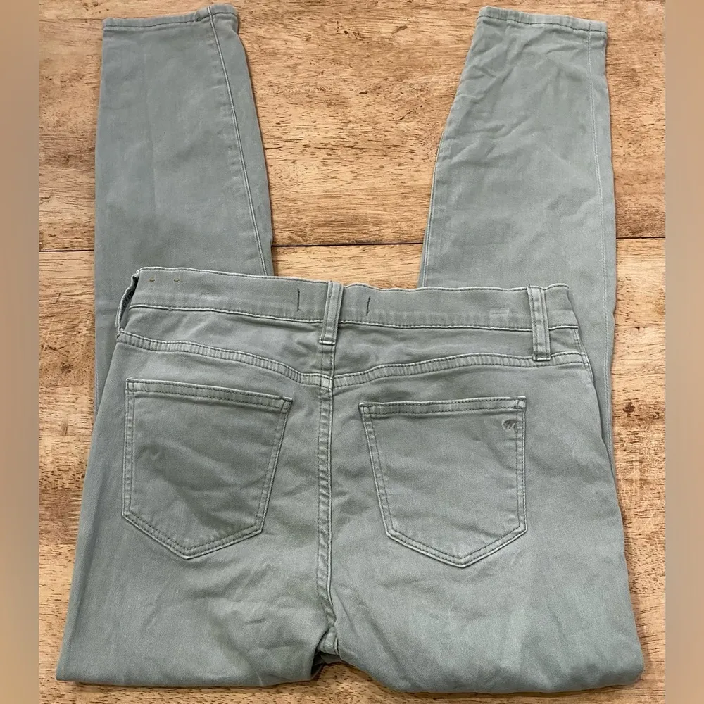 Madewell High Riser Crop 10” Women’s Size 26 Sage Green Cotton Blend Denim Jeans - Image 13