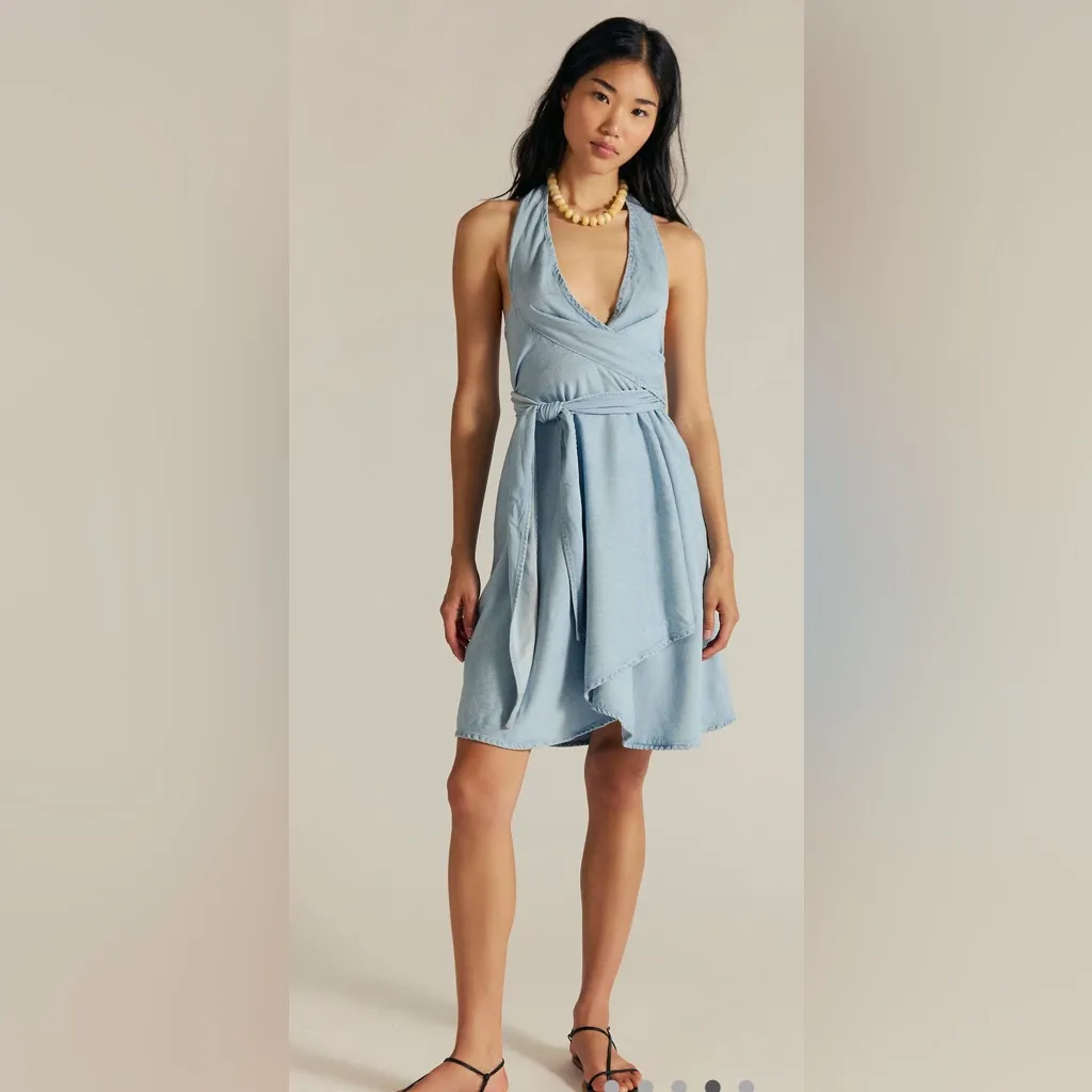 NWT Free People Light Blue Endless Nights Denim Convertible Skirt/Dress/Top, XL - Image 4