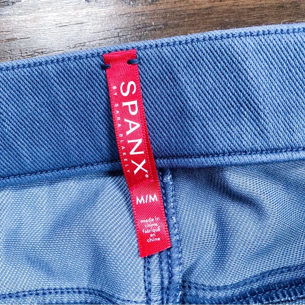 SPANX • Jean-ish® Ankle Leggings skinny jeans jeggings pull on Indigo Haze blue - Image 5