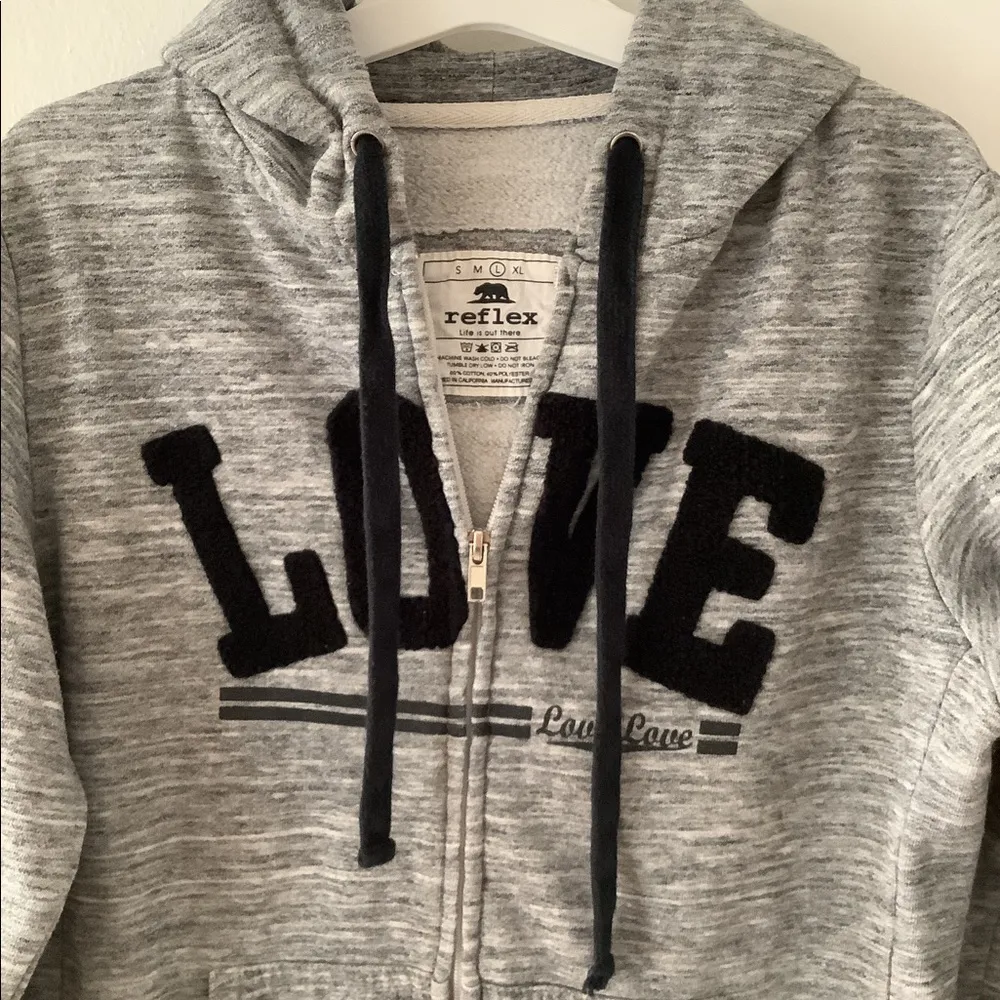 Reflex hoodie jacket Gray Size L - Image 4