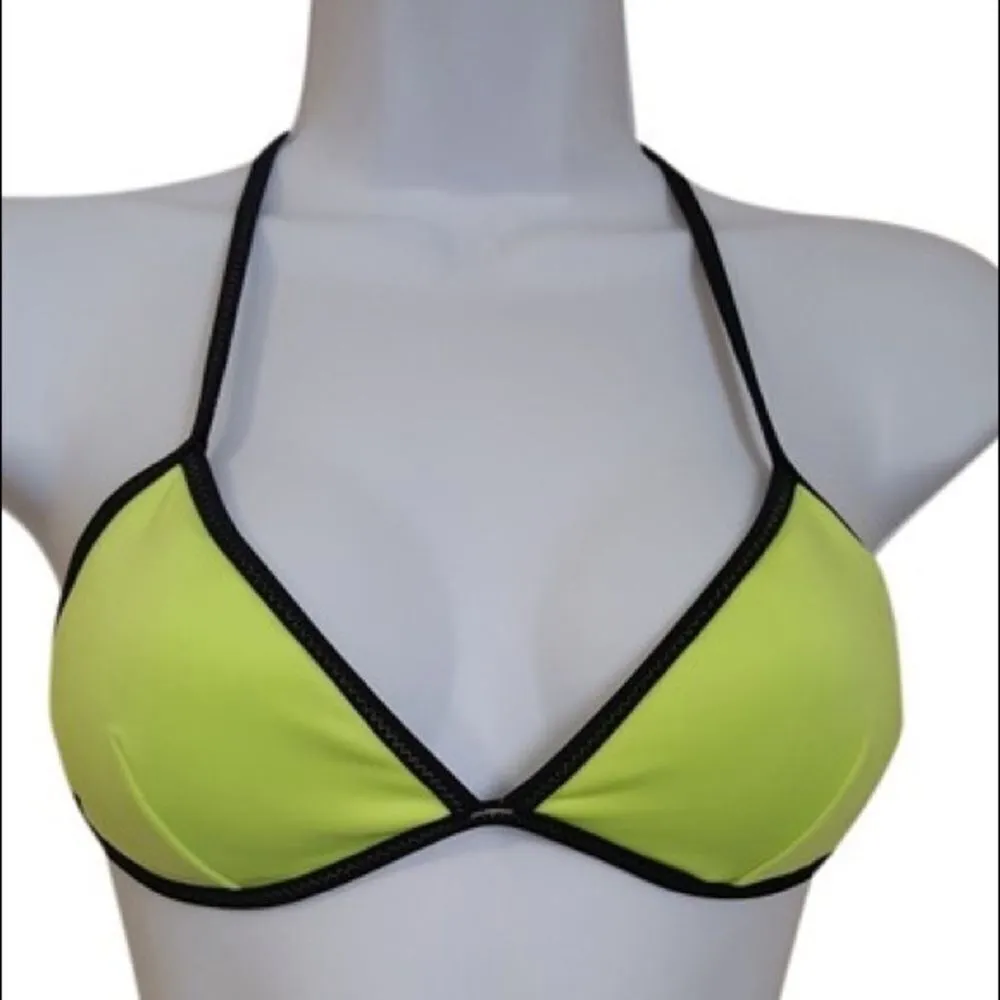 ✨VS Neon Yellow Teeny Triangle Bikini Top✨ - Image 2