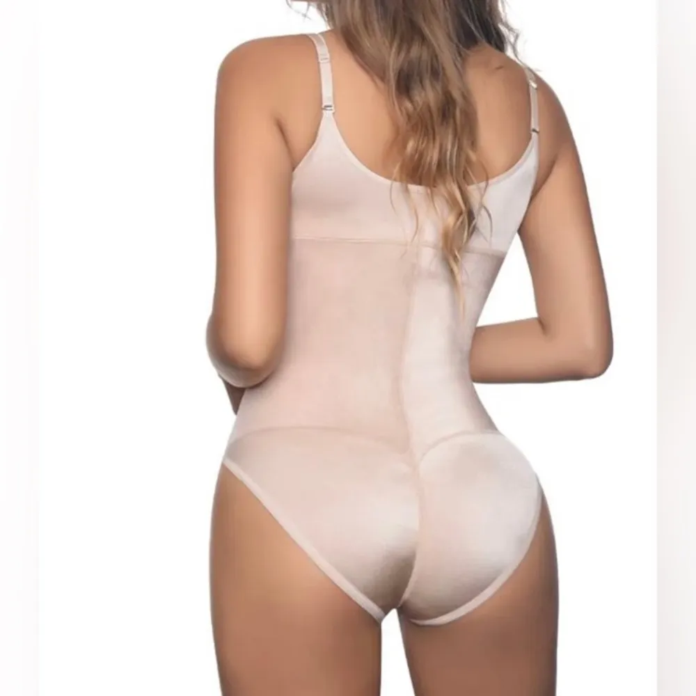 Underbust Bodysuit with Bikini Bottom Tan - Image 6