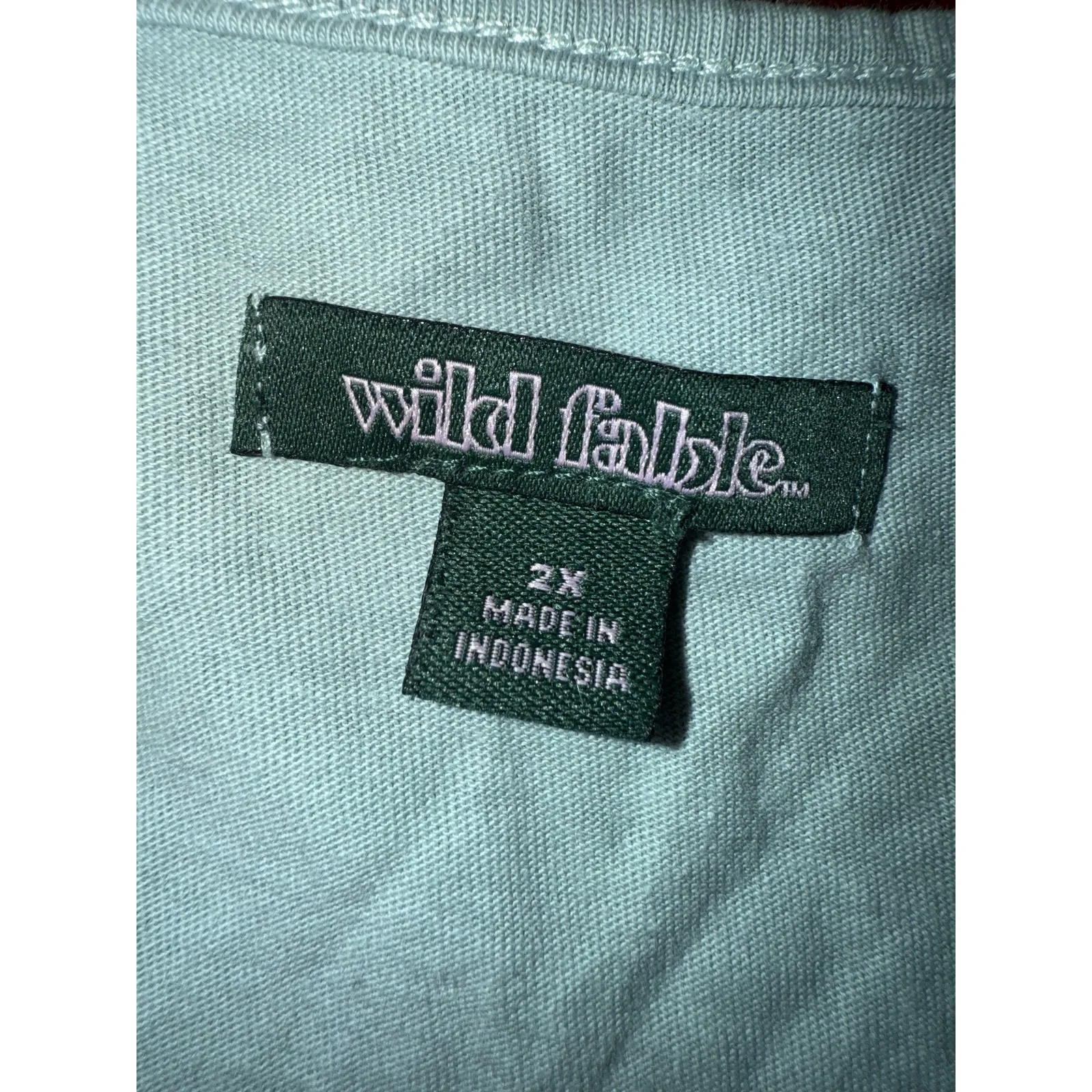 Wild Fable Tiered Knit Babydoll Mini Dress Sage Blue Green 2X Sundress EUC - Image 5
