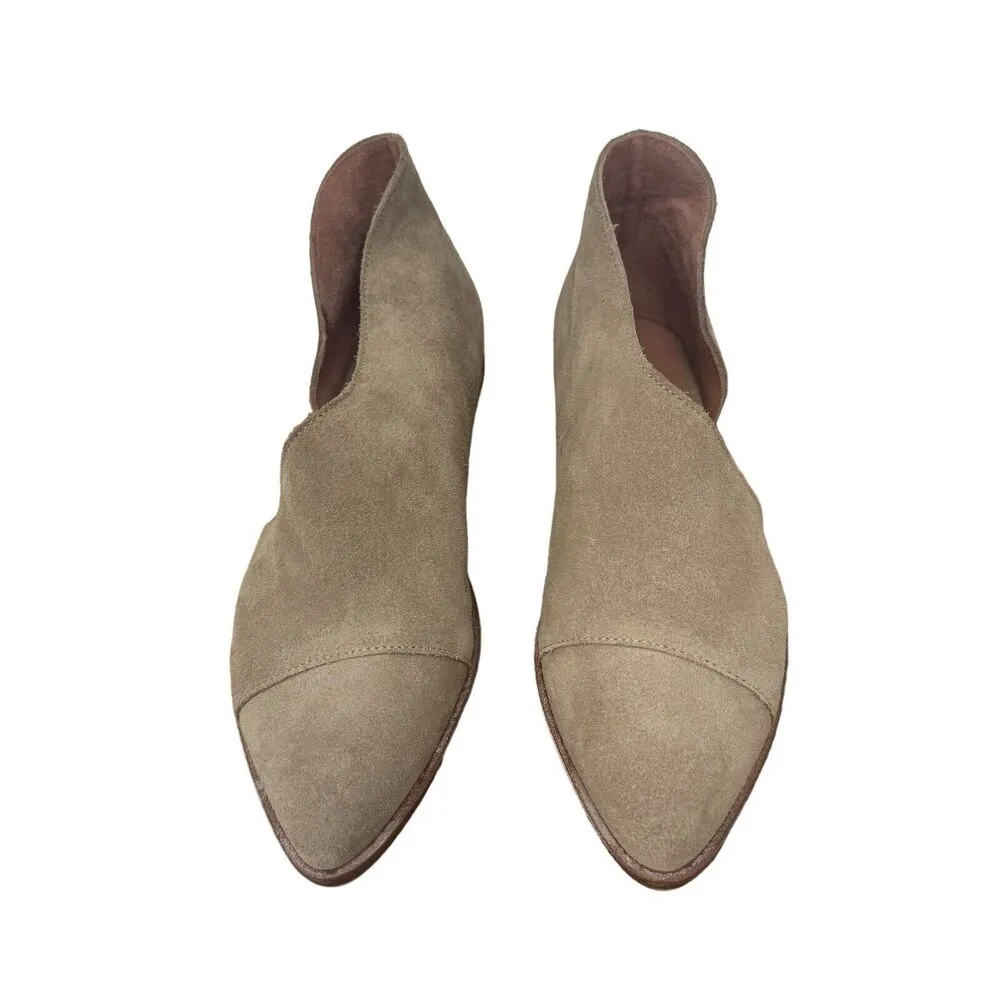 Free People Royale Flat D'Orsay Pointed Toe Light Tan Boho Womens 36 US 5.5 - Image 2