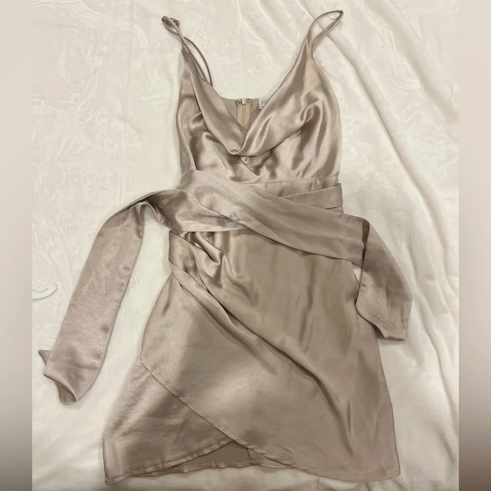 champagne mini dress - Image 4