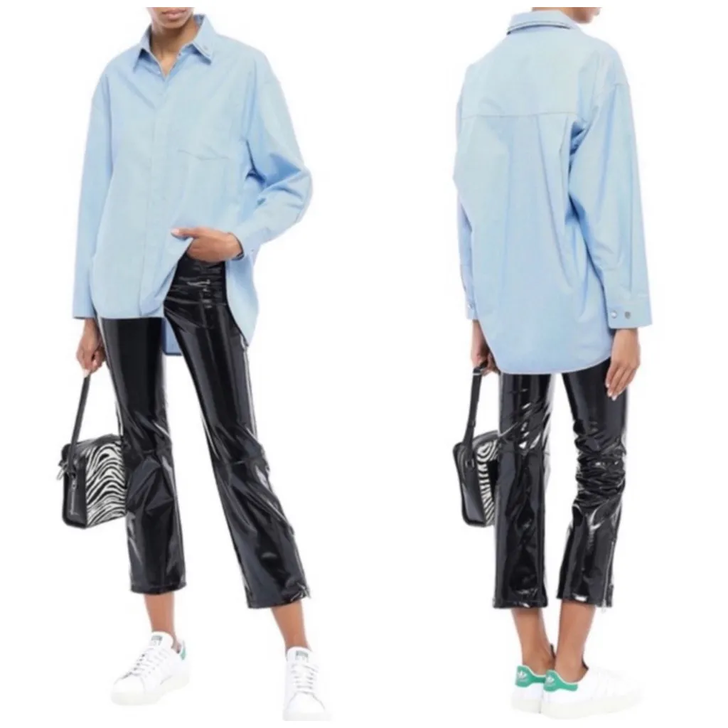 Maje Paveli Zippered Cuffs PVS Black Ankle Pants NWT Size 34/0/XS Mid Rise - Image 5