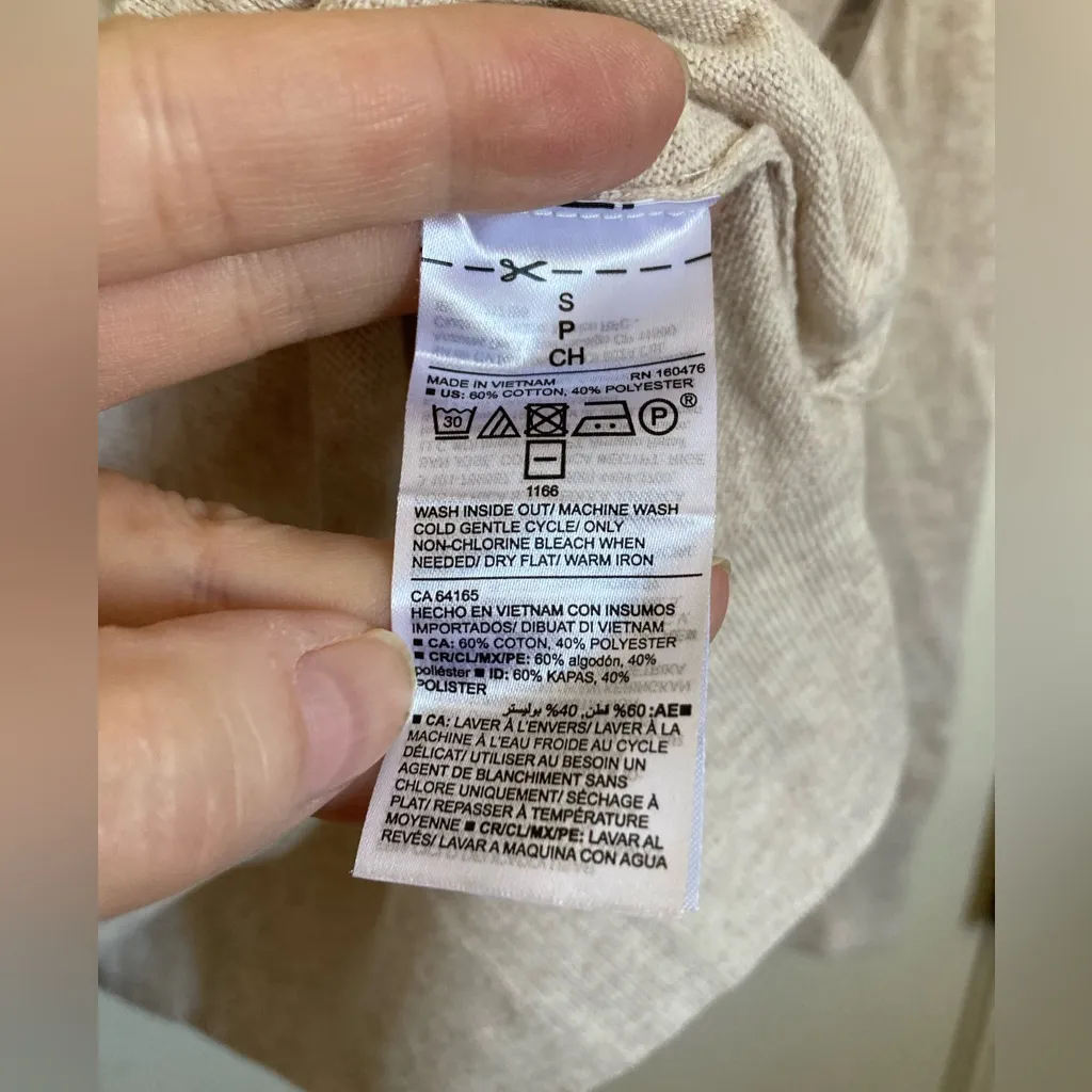 🌸Old Navy Transitional Cream Mock Neck New Long Sleeve Lightweight Sweater #P - Image 3