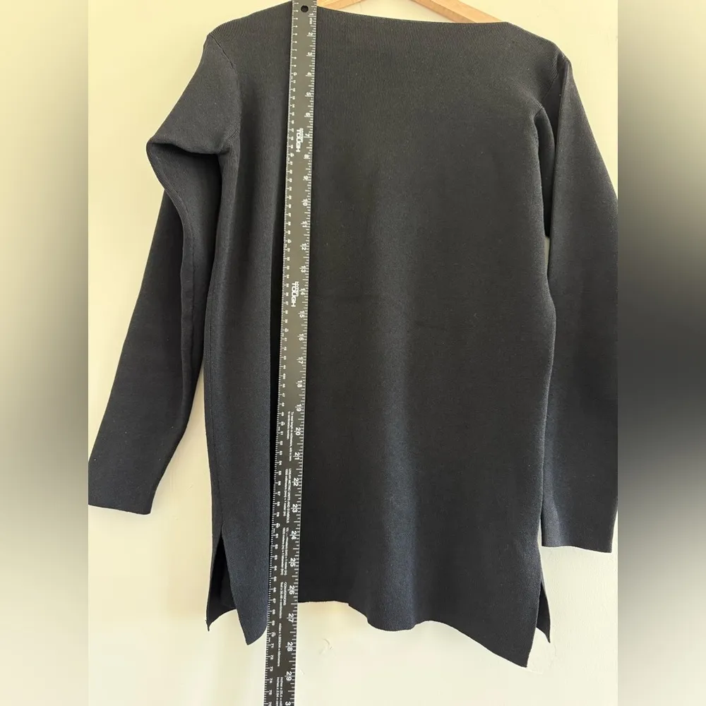 Eileen Fisher Classic Black Turtleneck Sweater blouse women size S - Image 5