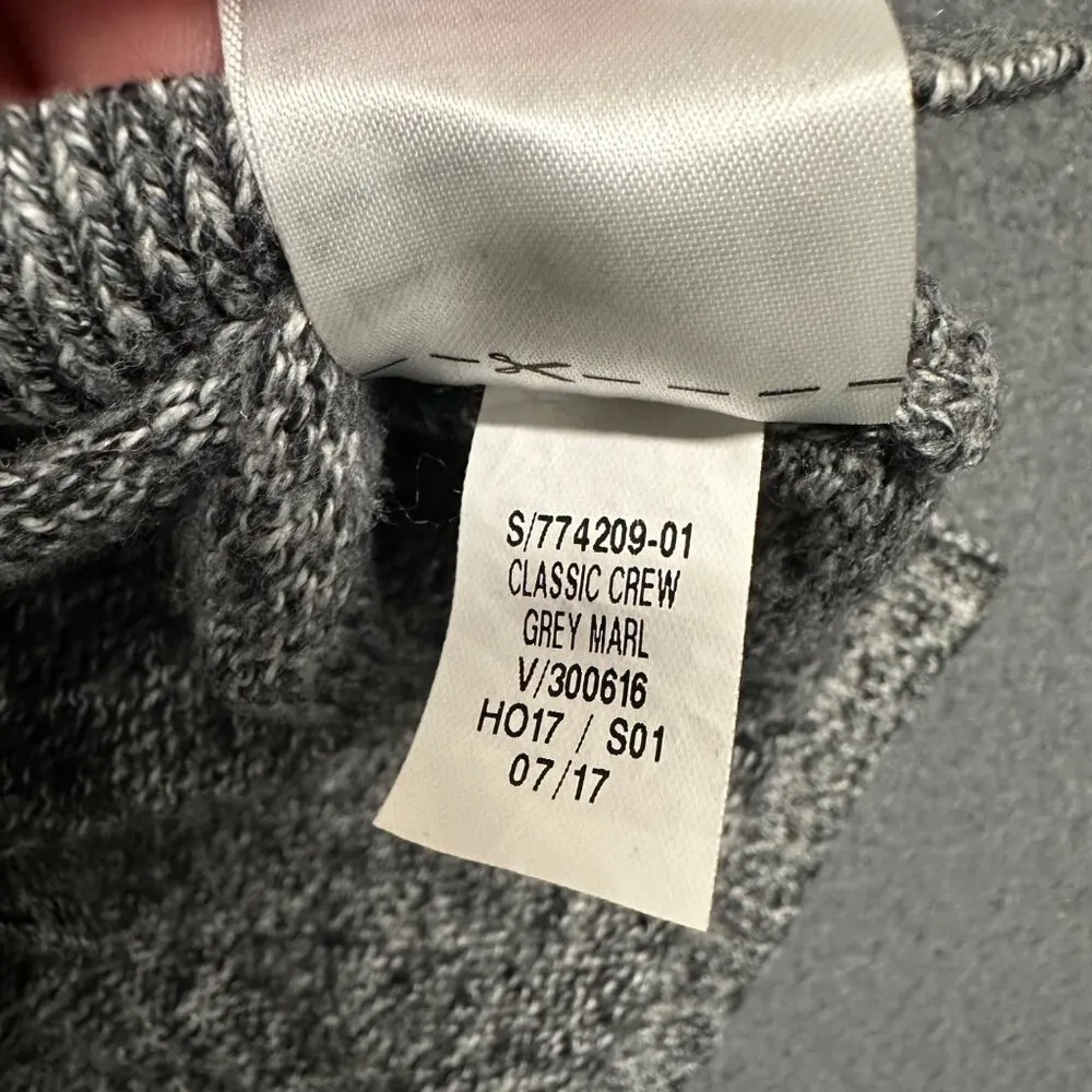 Old Navy Womens L Heather Gray Long Sleeve Round Neck Pullover Sweater Top - Image 8