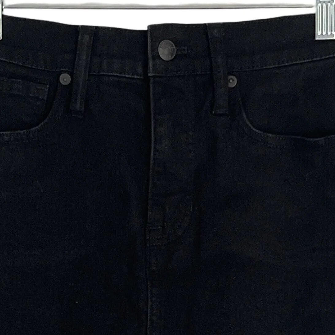 MADEWELL Womens Denim Skirt Size XS Black with Gold Piping Trim Pockets Size 23 - Image 4