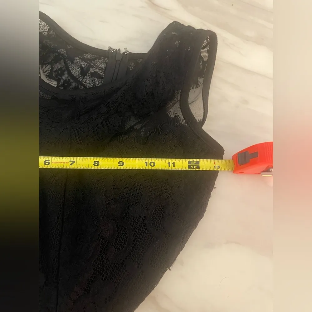 Windsor Vintage Women's Size L Black Hip Cut Out Sheer Lace Formal Gown - Image 11