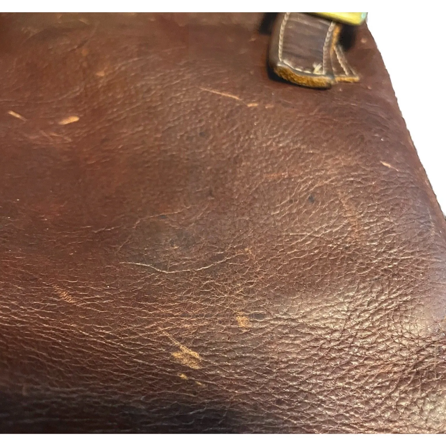 Western Hair On Cowhide Zebra Print Genuine Leather Shoulder Bag Made In USA Brown - Image 12