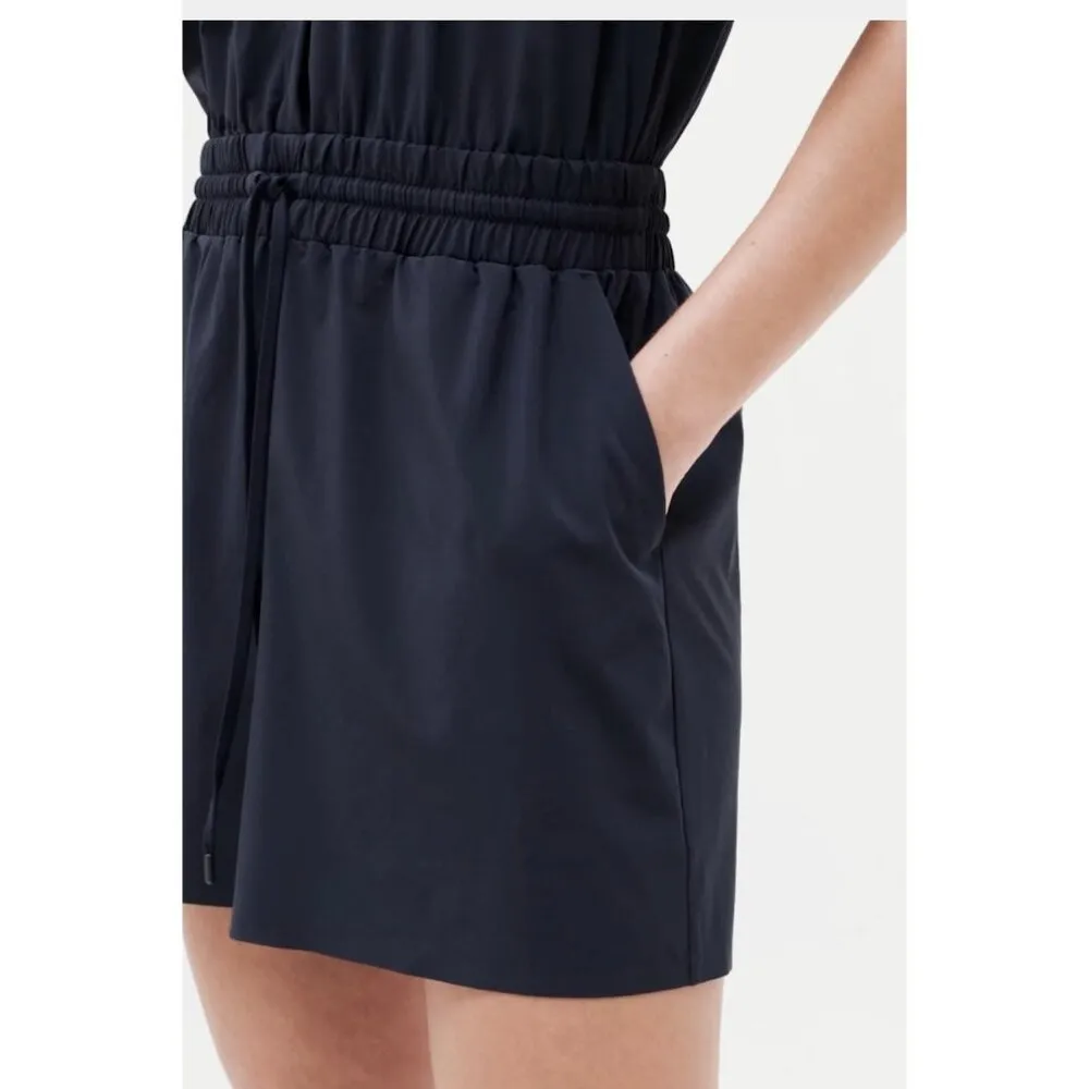 Athleta M Avenue Romper Navy Blue Medium - Image 8