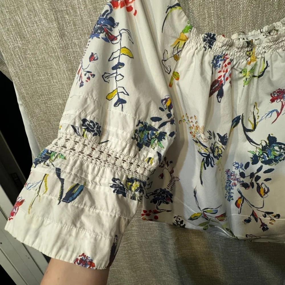 Tanya Taylor Stassi Floral Top size 10 Like New! - Image 6