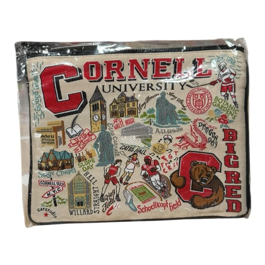Catstudio Collegiate Cornell University Big Red Zipper Pouch Travel Bag NWT - Image 7