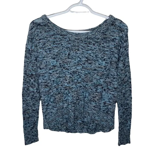 American Eagle Fireside marled speckled sweater with gold thread size XS - Image 7