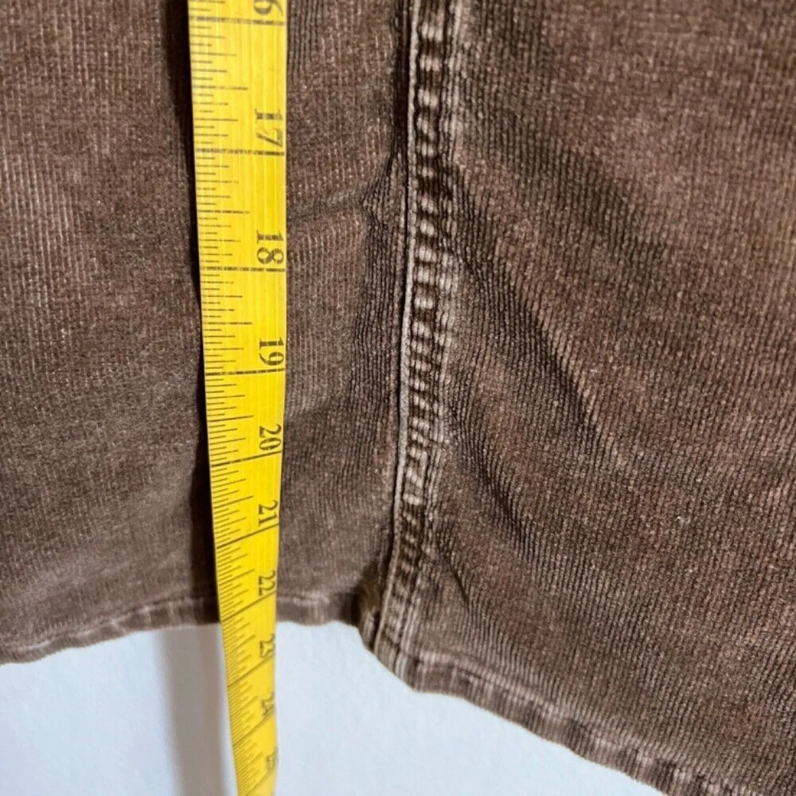 Vintage Brown Corduroy Skirt Boho Cottagecore‎ 70s Inspired Retro Sz 7 - Image 5