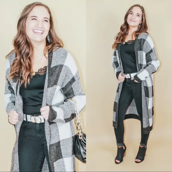 ASPEN CHECKERED CARDIGAN - Image 2