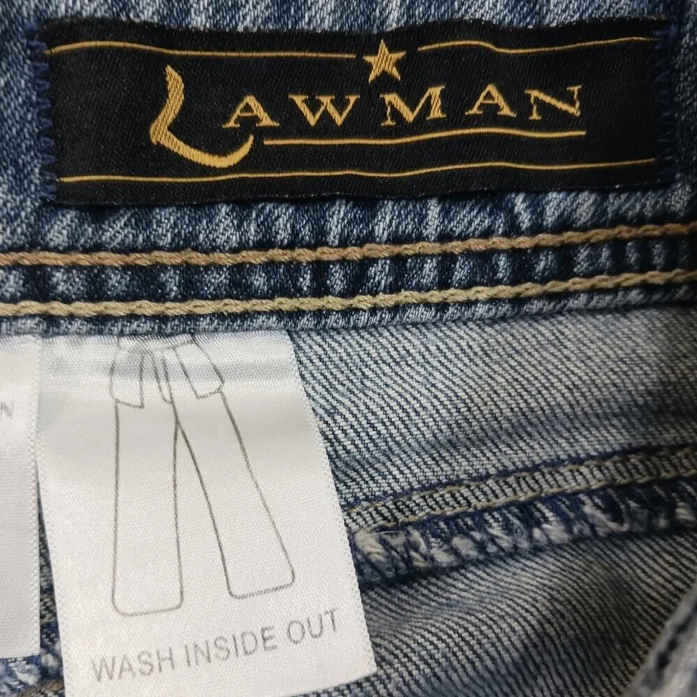 J1023 GUC Vintage Lawman High Rise Jeans size 9 - Image 7