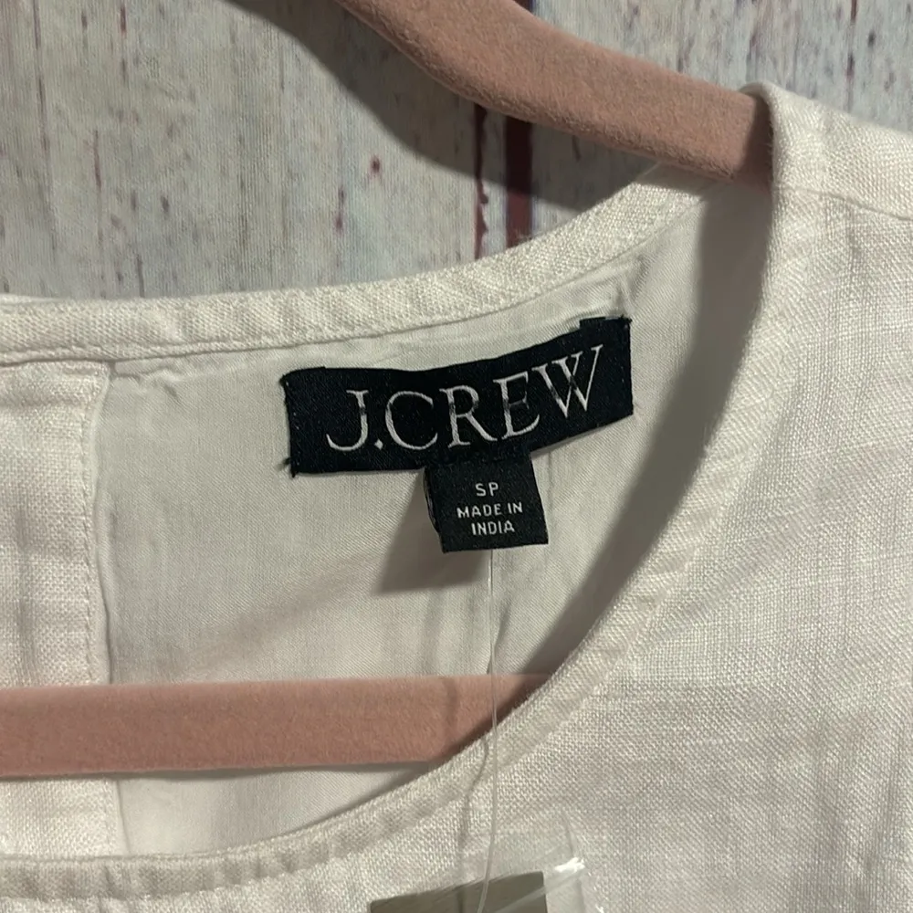 NWT J. Crew Maxine button-back dress in linen - Image 9