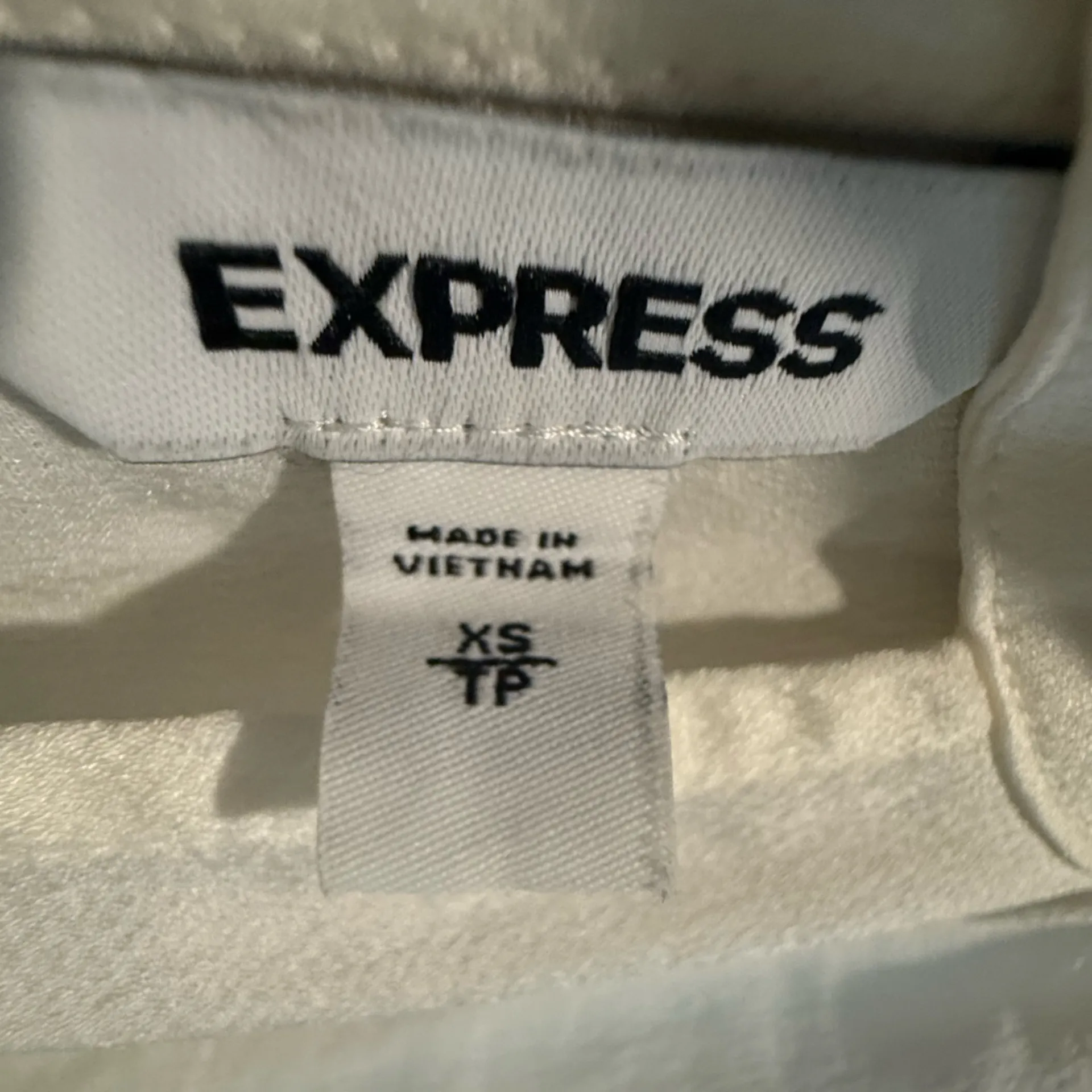 Express Ivory Sleeveless Tank Top Sise XS - Image 4