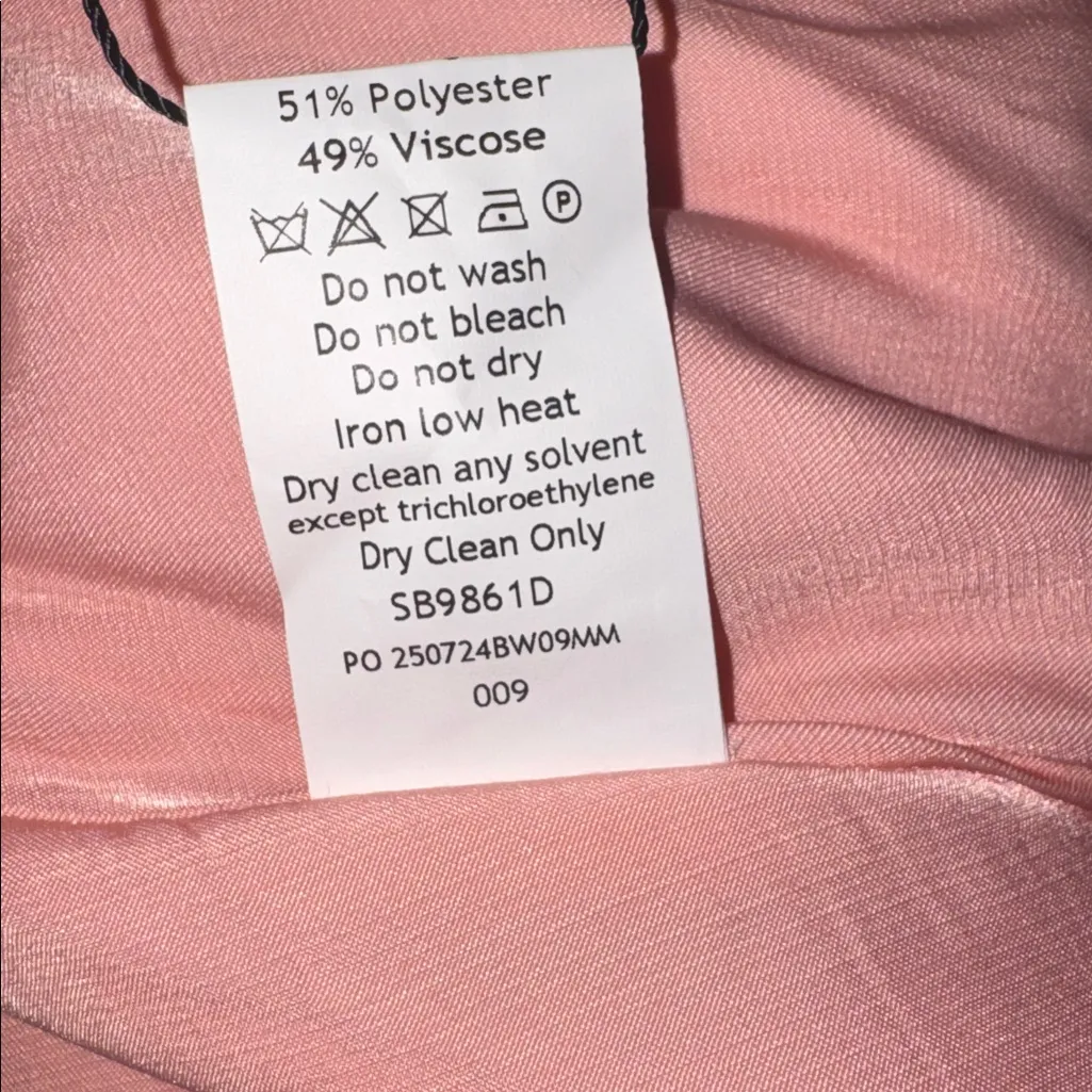 NEW House of CB Solada Floral Halter Midi Peach Pearl Sun Dress sz S - Image 8