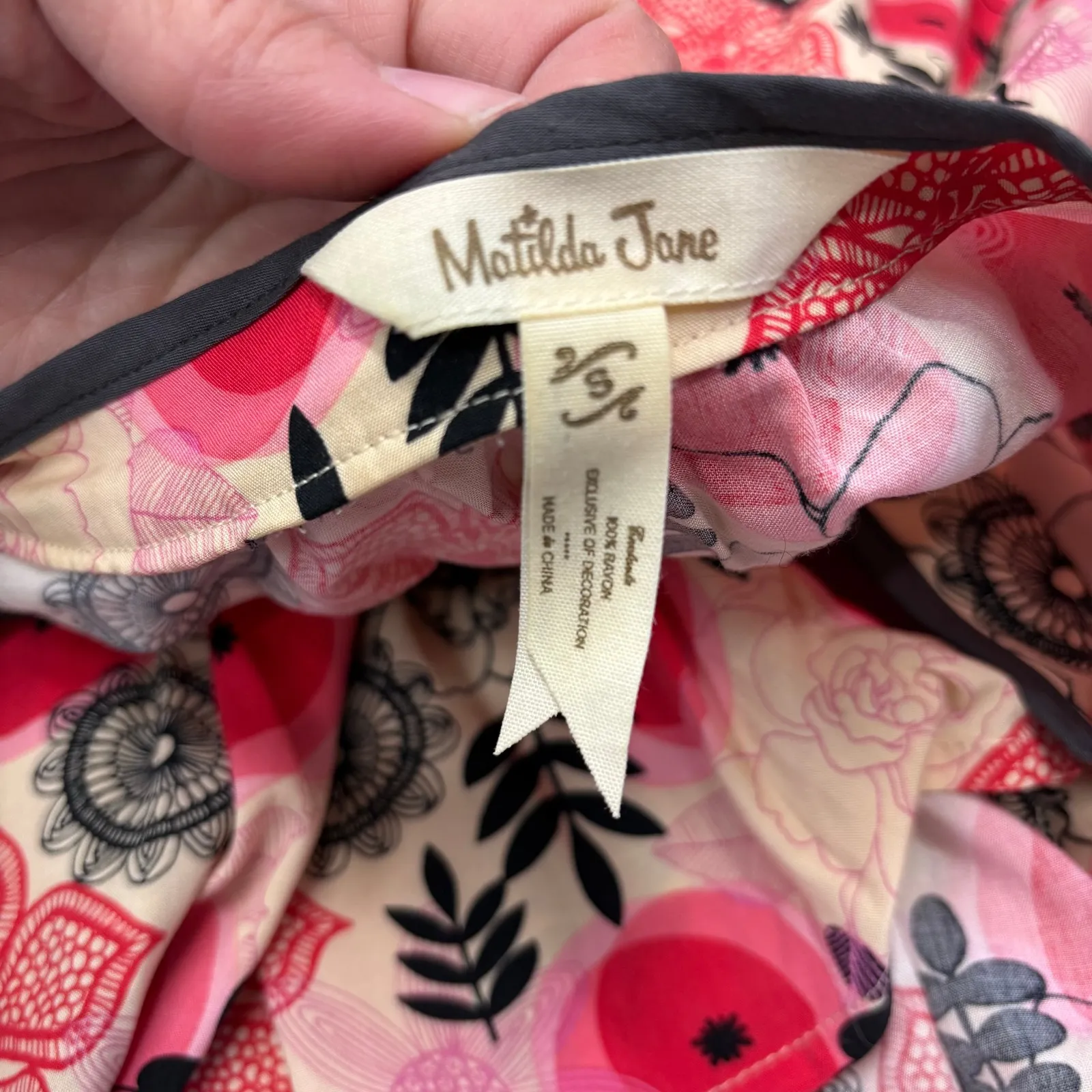 Matilda Jane Women's Mistletoe Magic Peasant Top Long Sleeve Boho Retro Size Sm - Image 7