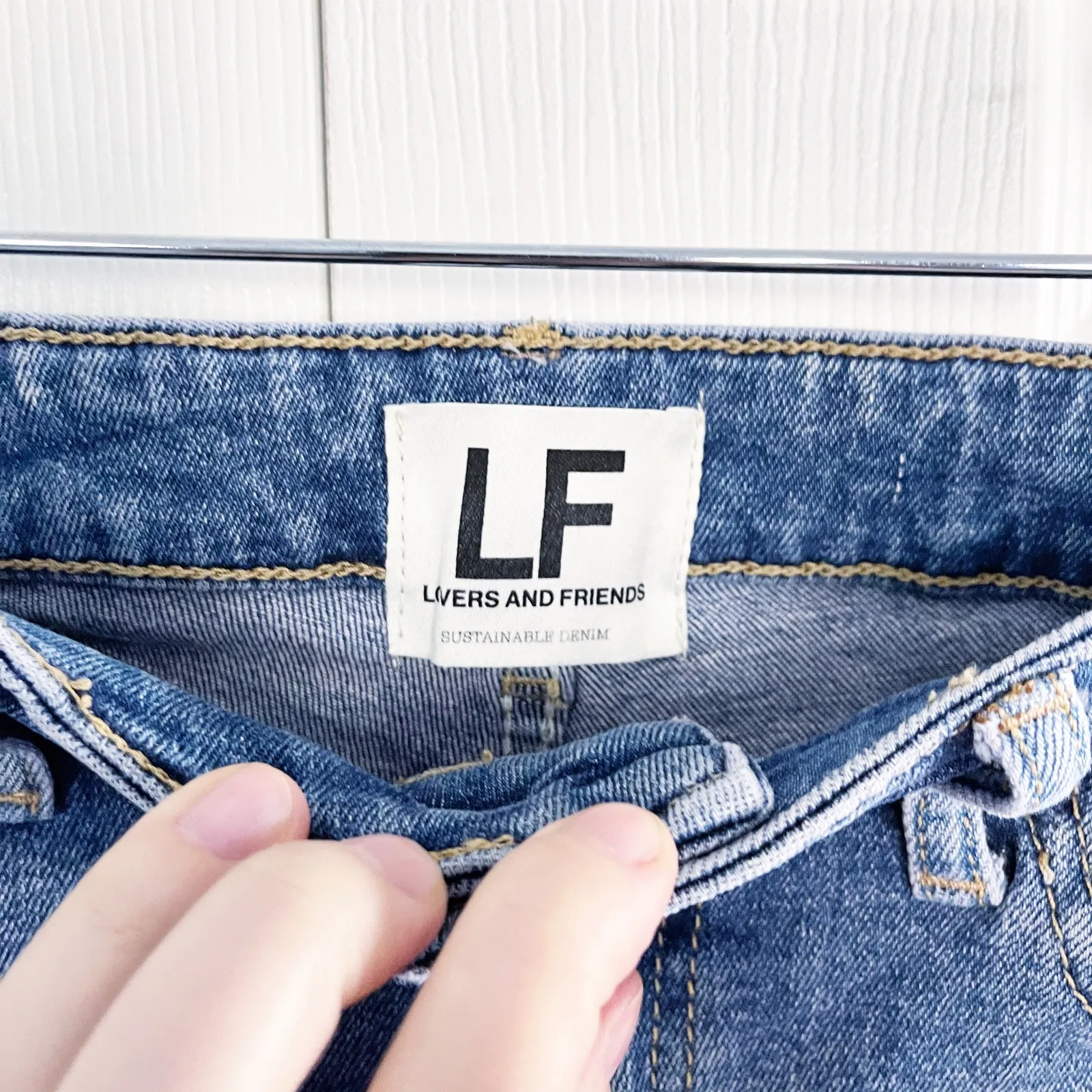 Lovers + Friends Ricky Low Rise Skinny Jeans in Walk of Fame - Image 9