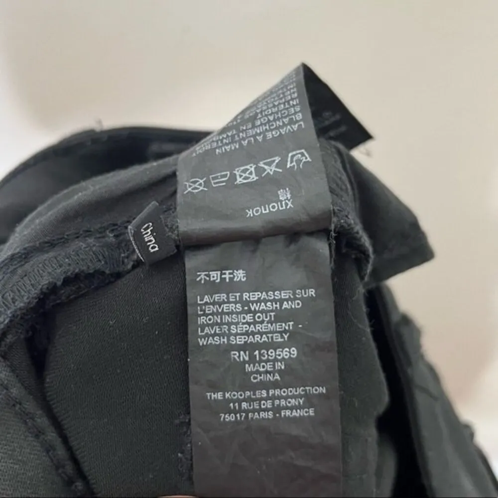 The Kooples Women’s Franky Black Faux Leather Skinny Jeans Size 26 - Image 11