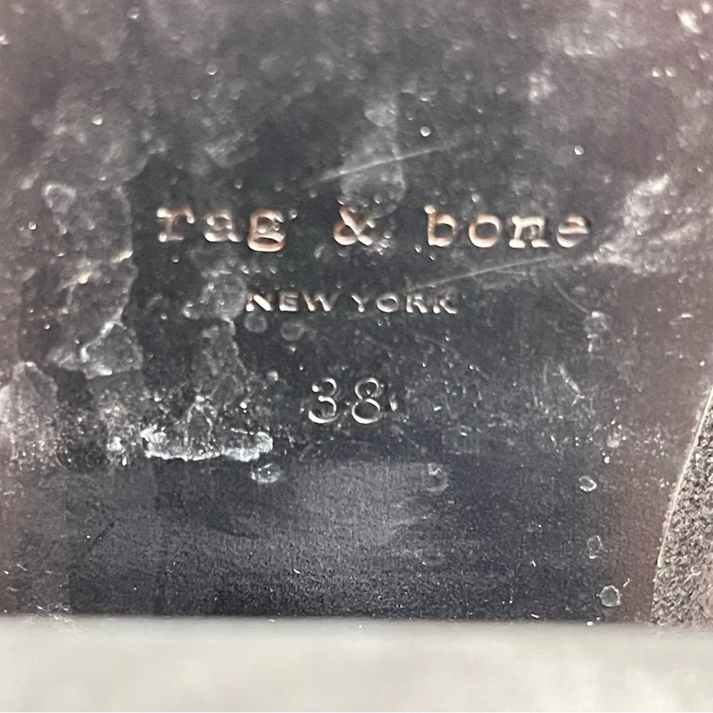 Rag & Bone Women’s Newbury Ankle Boots Size 38 US 8 Suede Black Heeled Western - Image 8